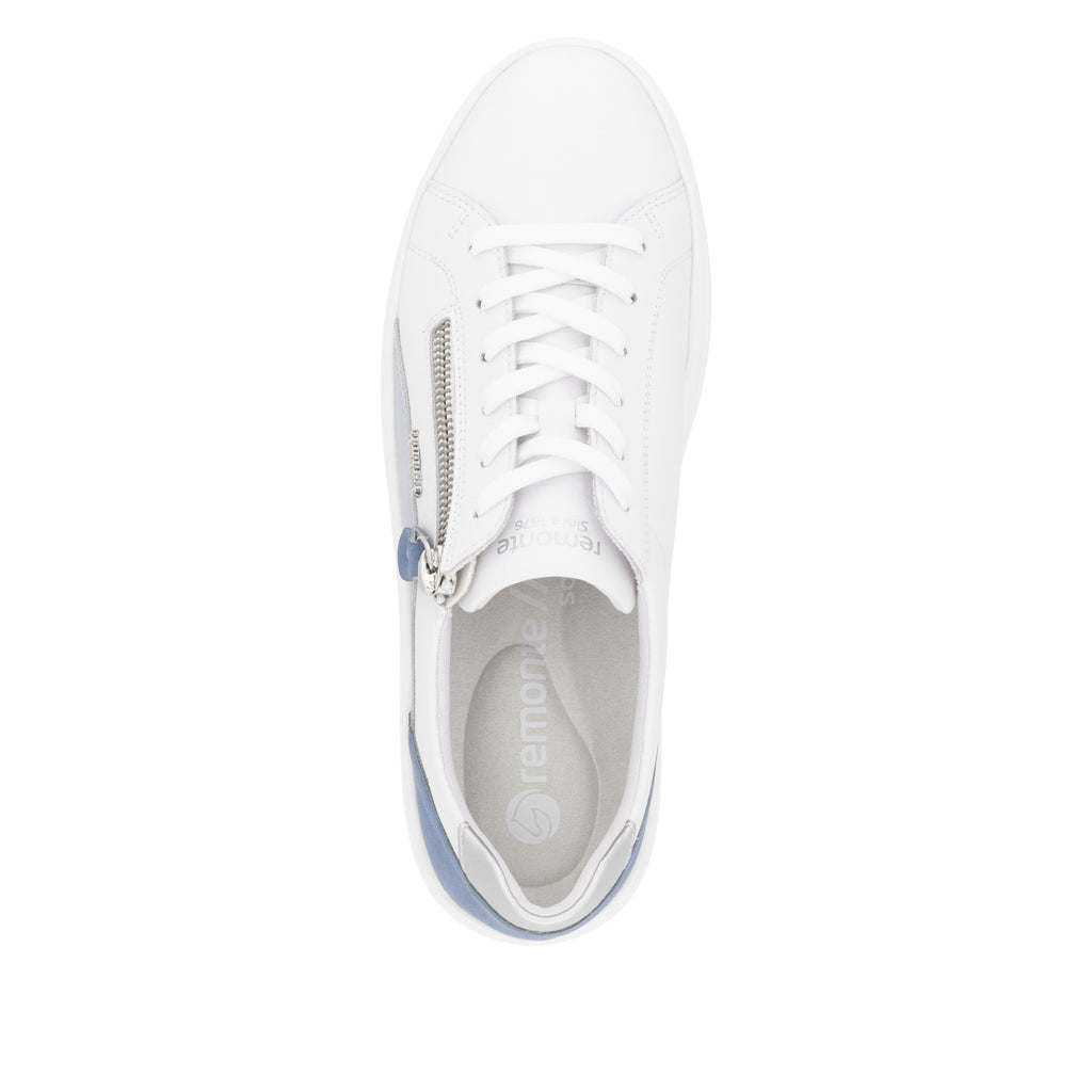 White Zip Shoes for Women | Remonte D1C01-84