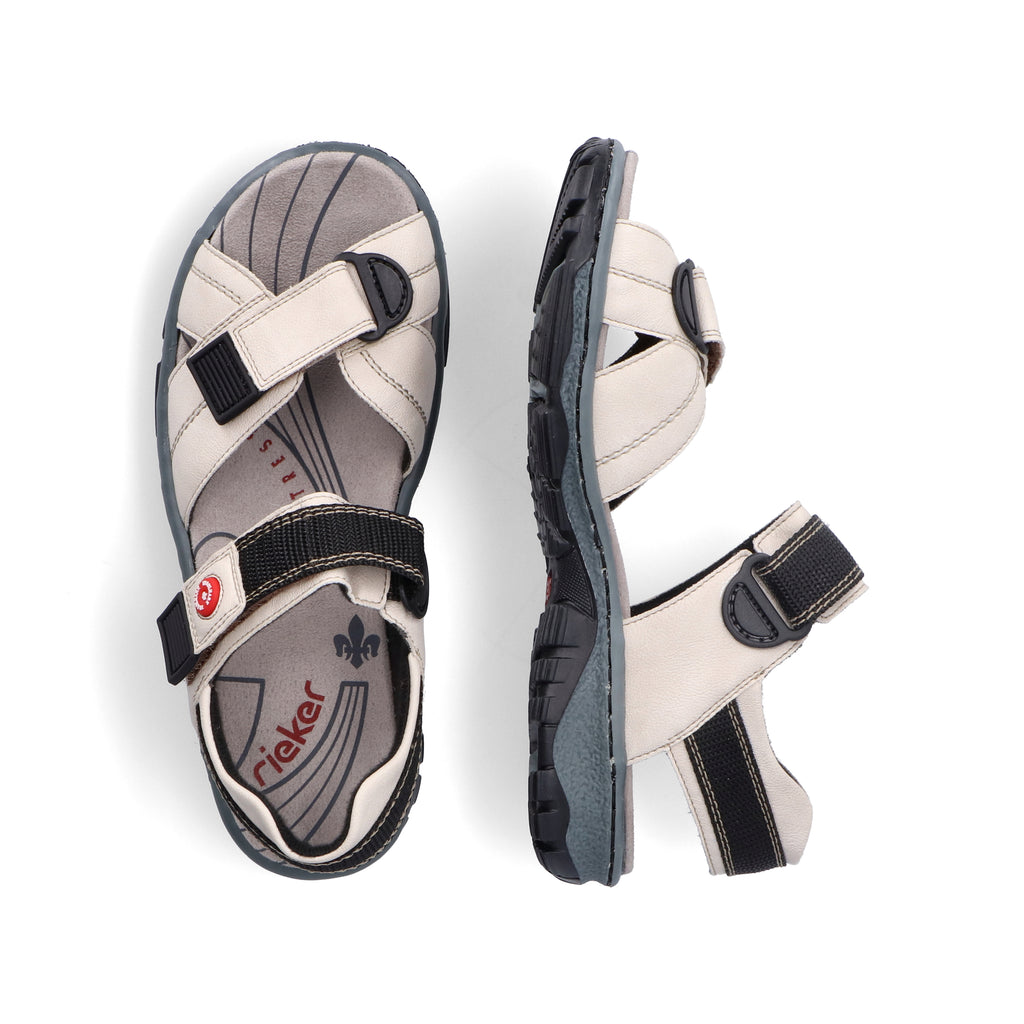 White Hook & Loop Sandals for Women | Rieker 68851-80