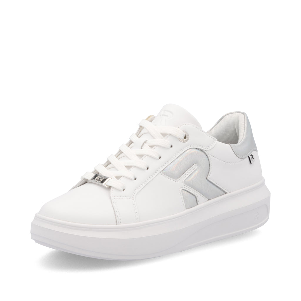 White Elasticated Shoes for Women | Rieker Sport W1204-82