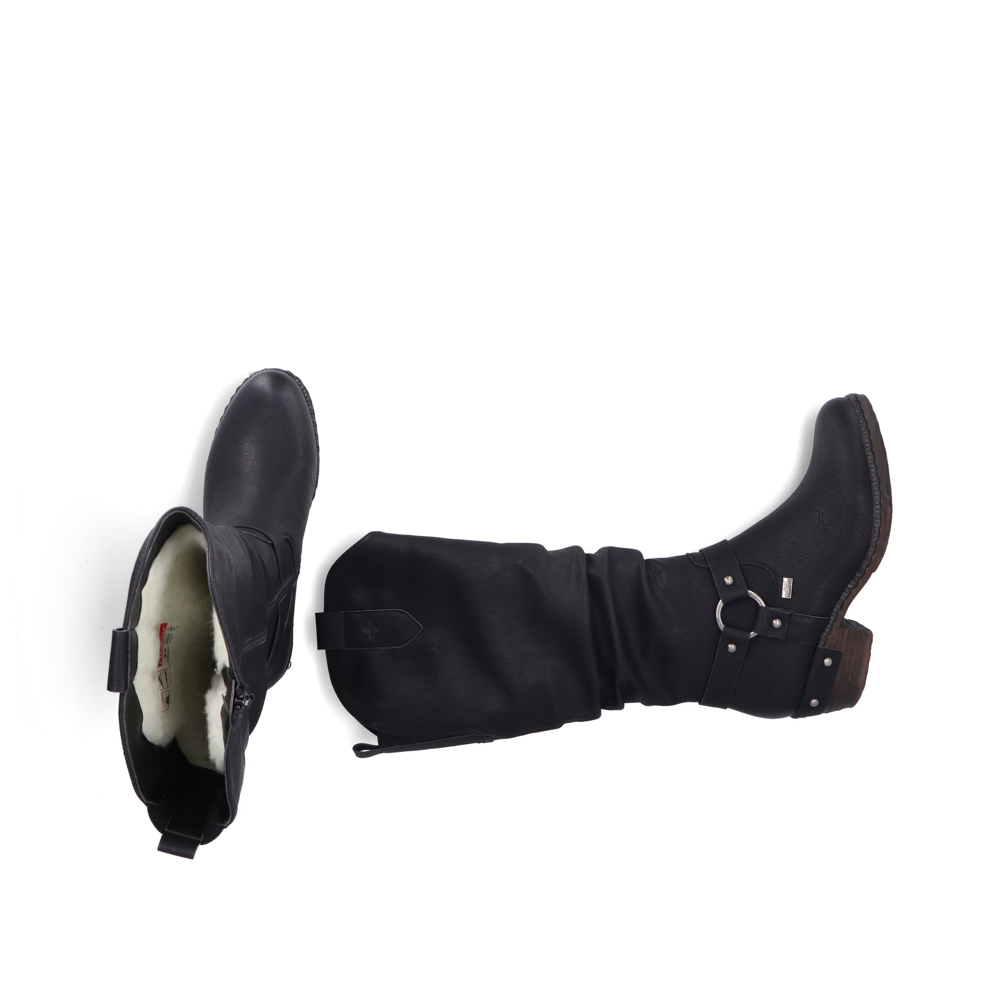 Black Zip Boots for Women | Rieker 93670-00
