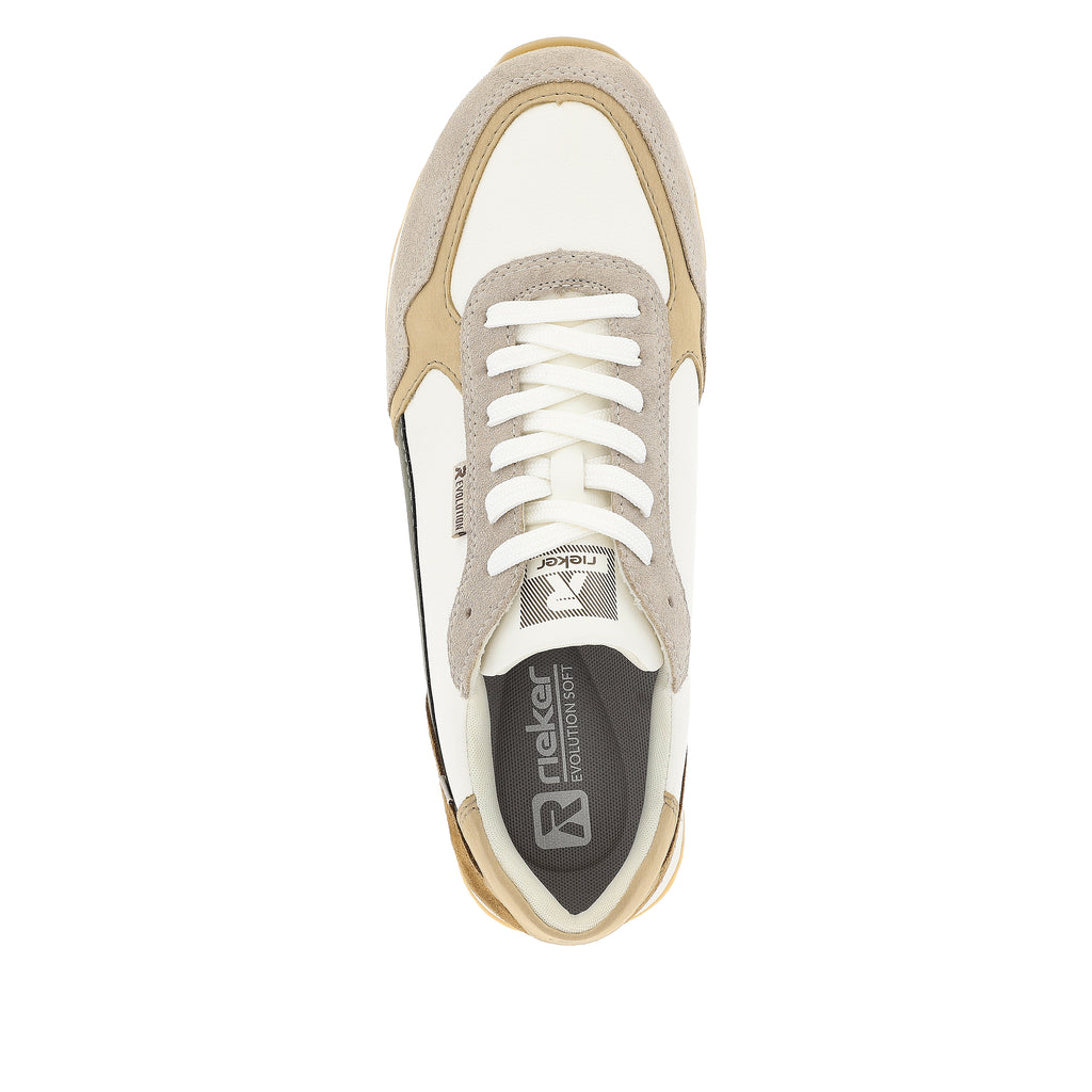 White Lace-Up Shoes for Men | Rieker Sport U0307-80