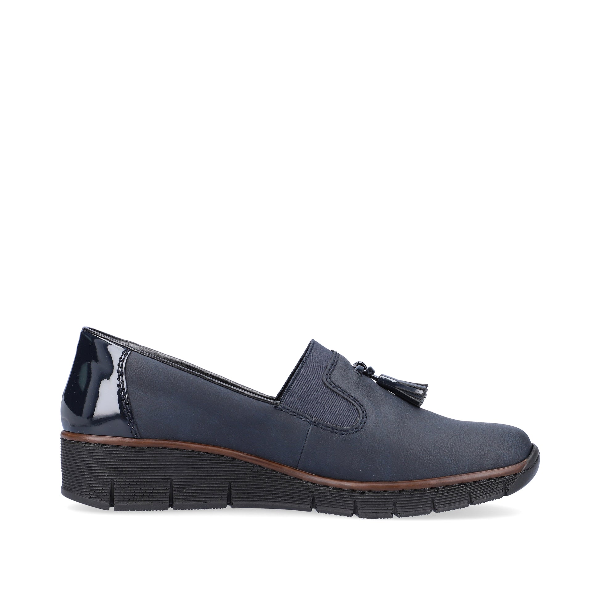 Blue Elasticated Shoes for Women | Rieker 53751-14