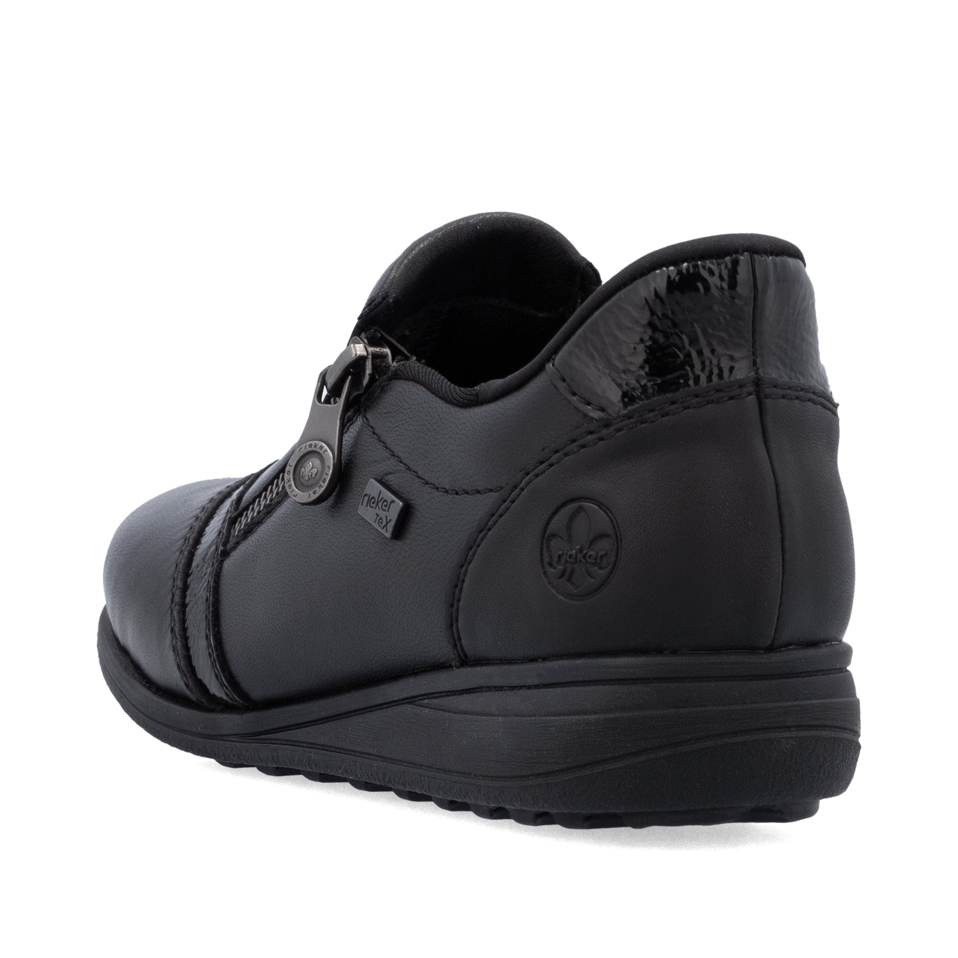 Black Zip Shoes for Women | Rieker 47264-00