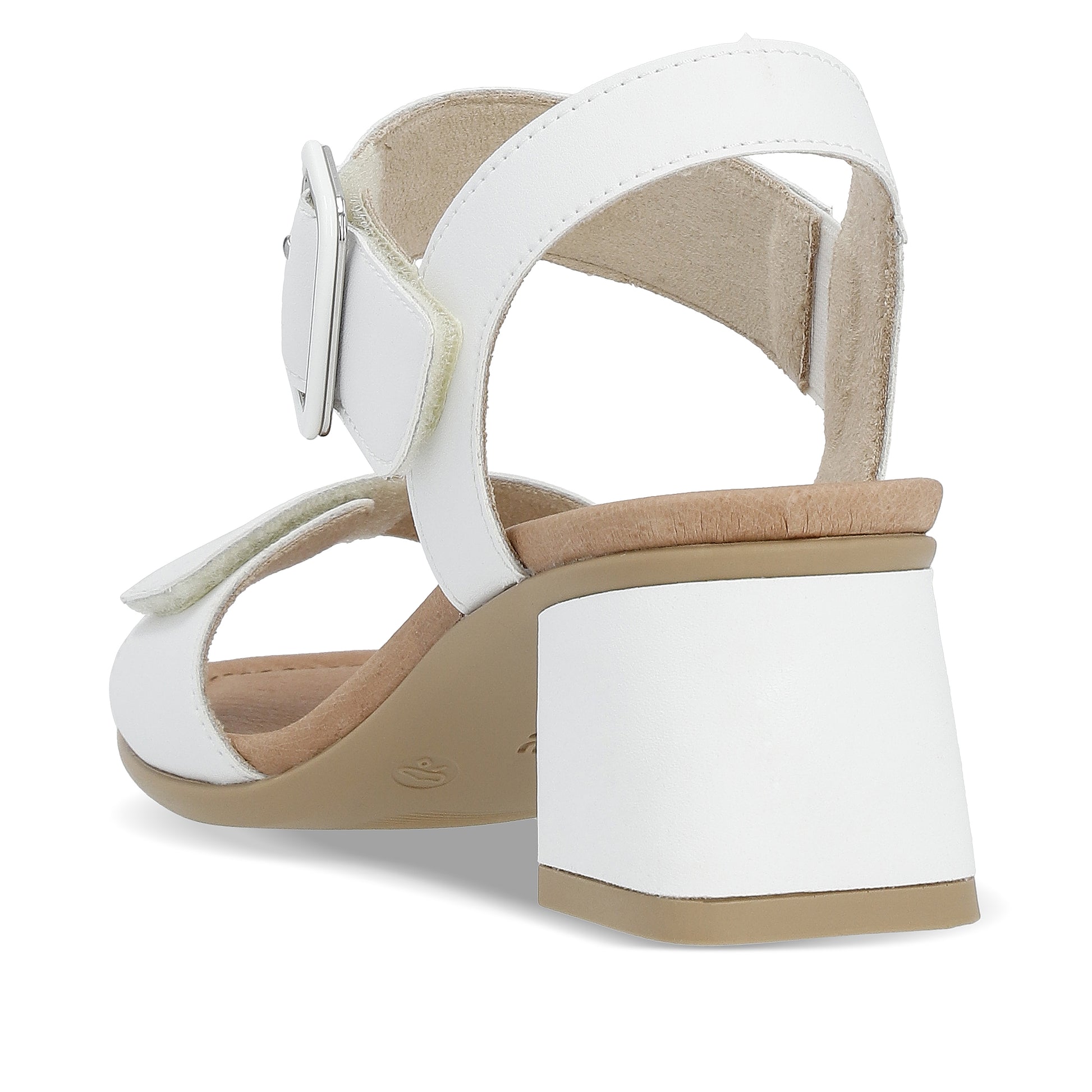 White Hook & Loop Sandals for Women | Remonte D1K51-80
