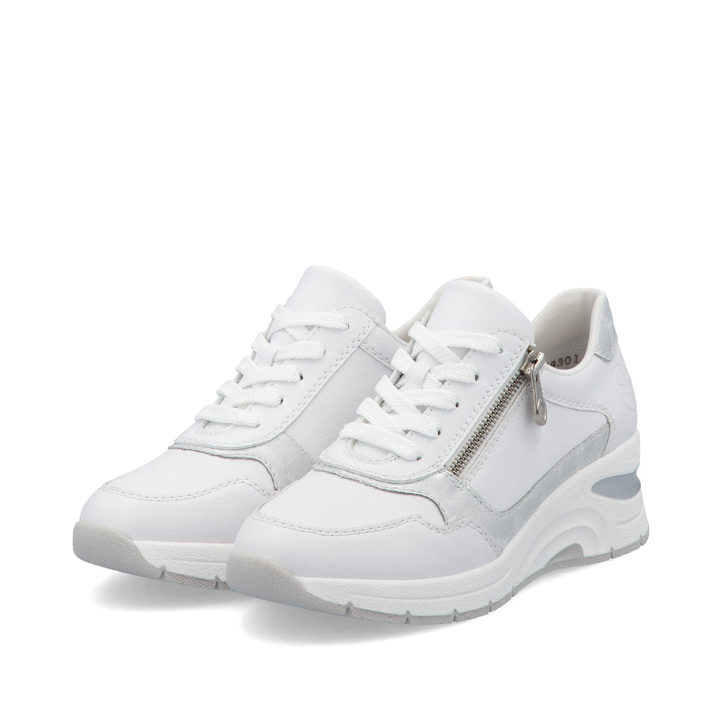 White Zip Shoes for Women | Rieker N9301-80