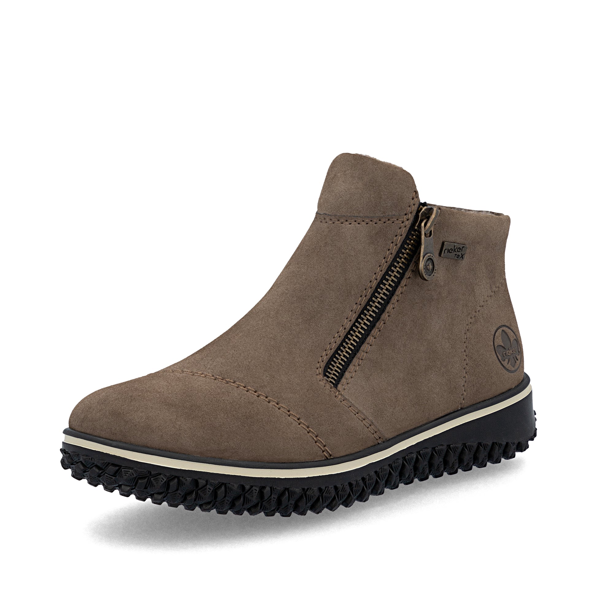 Brown Zip Boots for Women | Rieker Z4265-24