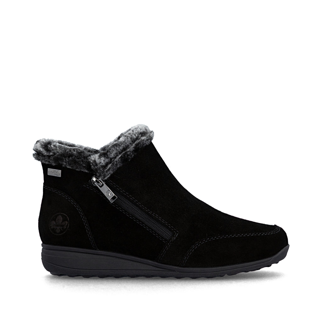 Black Zip Boots for Women | Rieker 47256-00