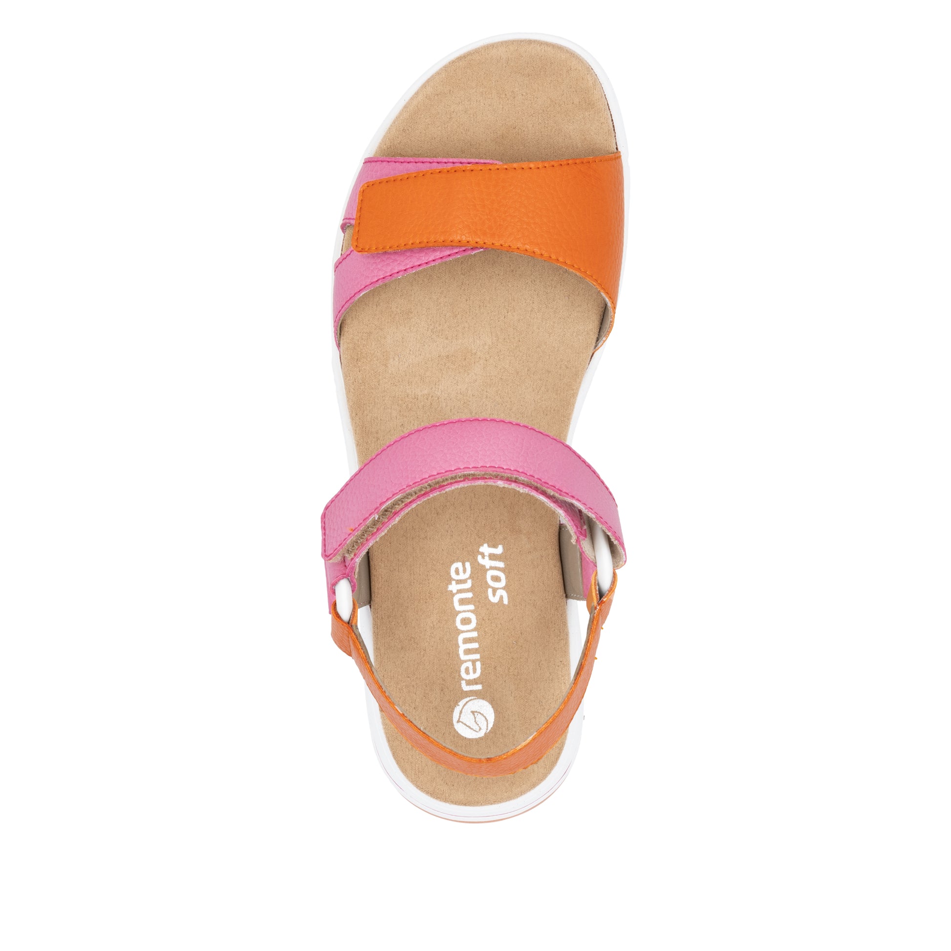 Pink Hook & Loop Sandals for Women | Remonte D1J57-31