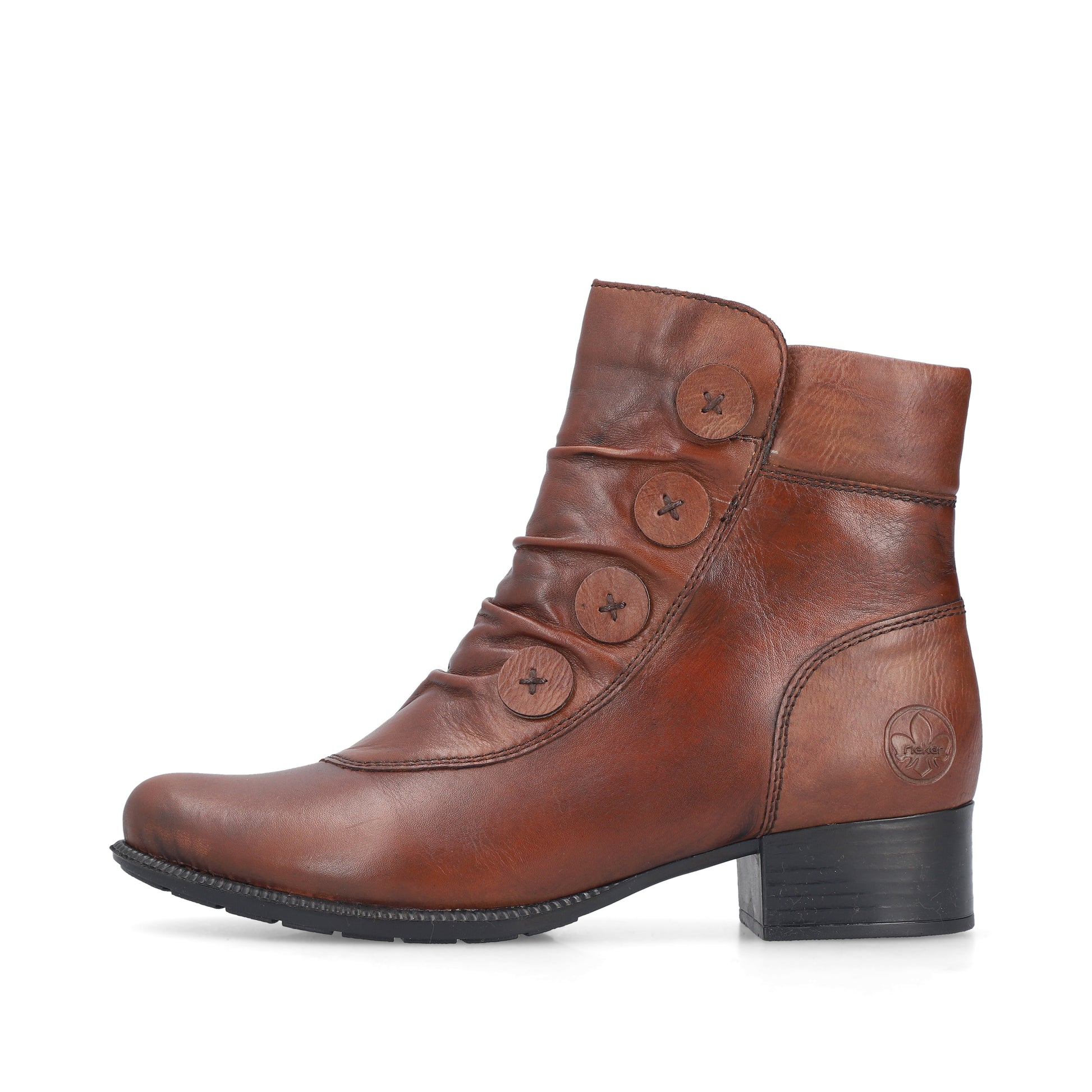 Brown Zip Boots for Women | Rieker 78659-22