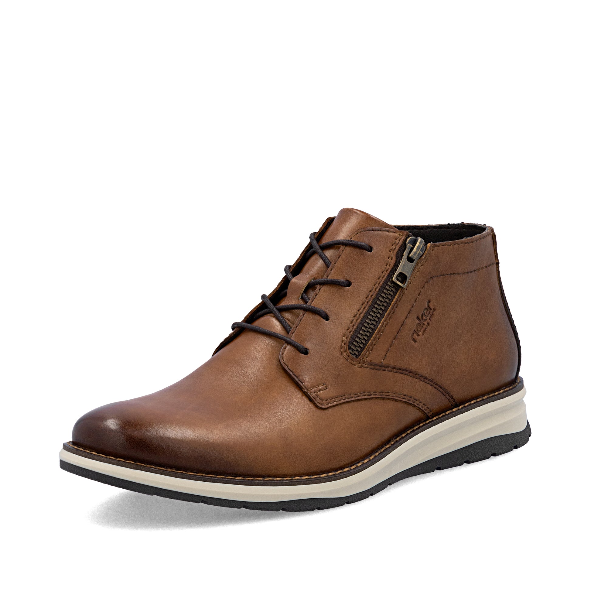 Brown Zip Boots for Men | Rieker 14705-24
