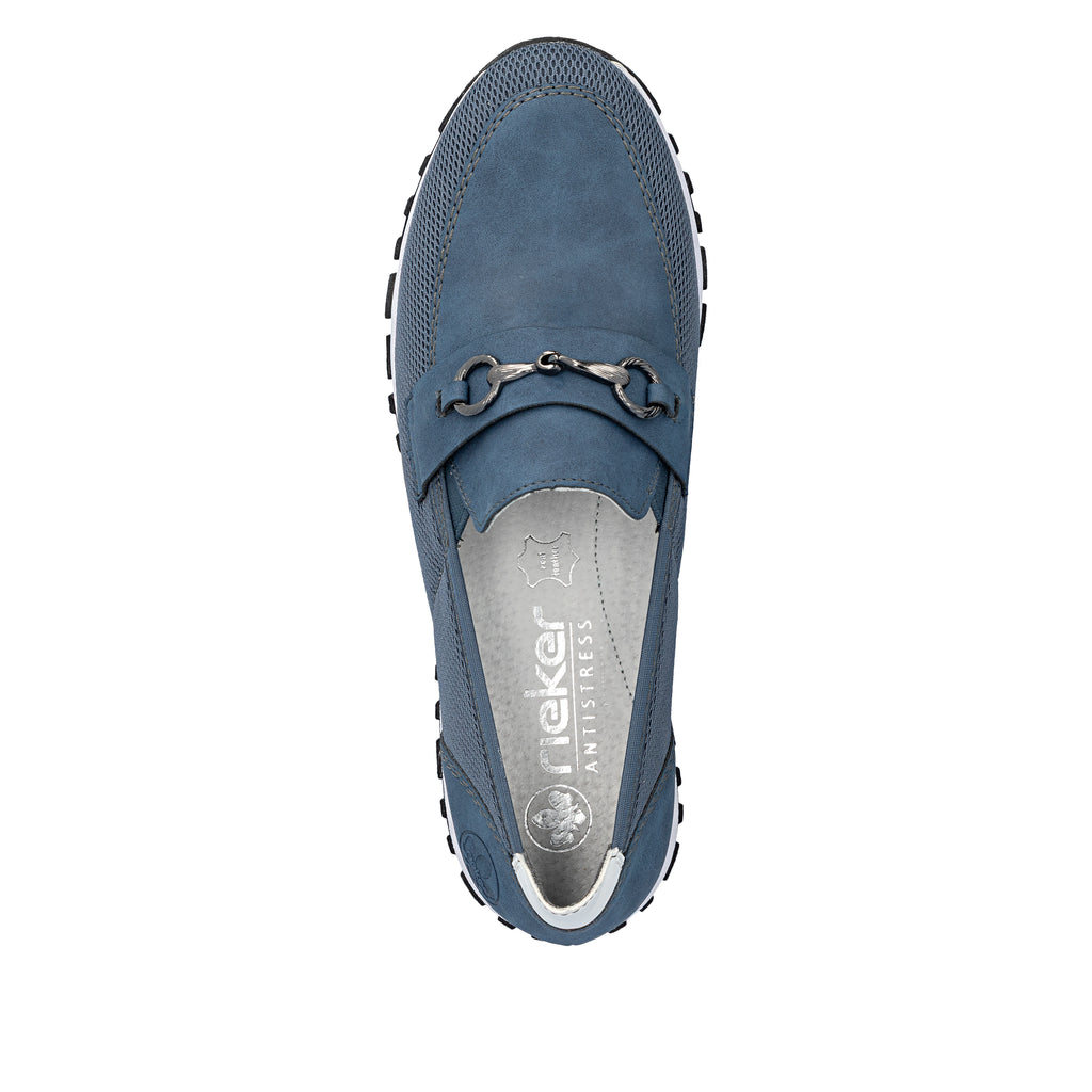 Blue Elasticated Shoes for Women | Rieker N7455-14