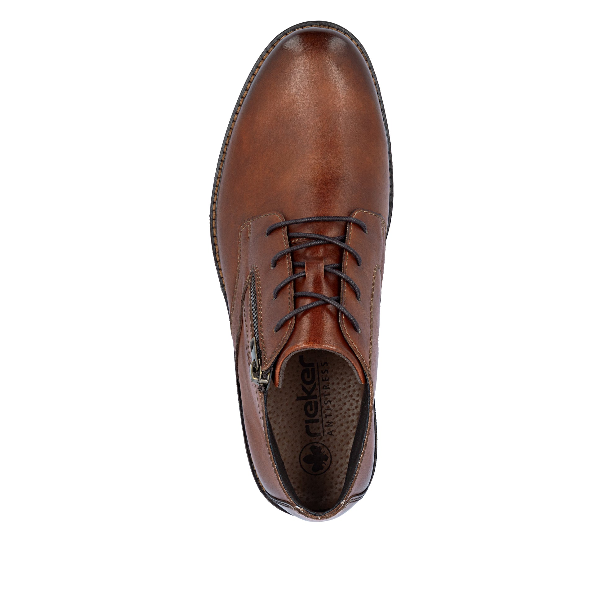 Brown Zip Boots for Men | Rieker 14609-24