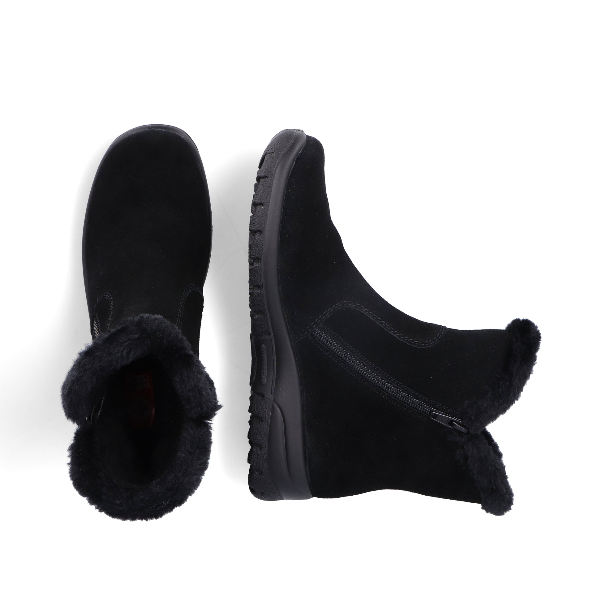 Black Zip Boots for Women | Rieker L7162-00