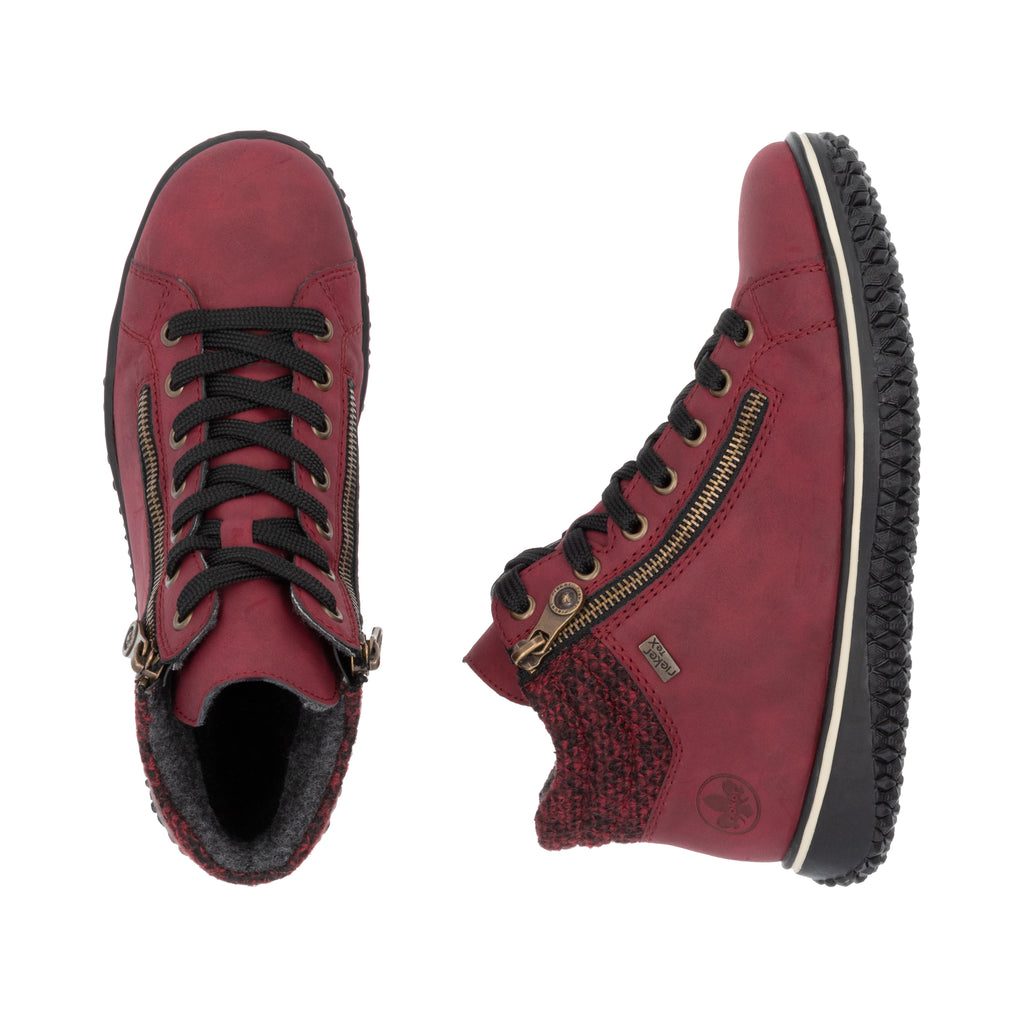 Red Zip Boots for Women | Rieker Z4263-35