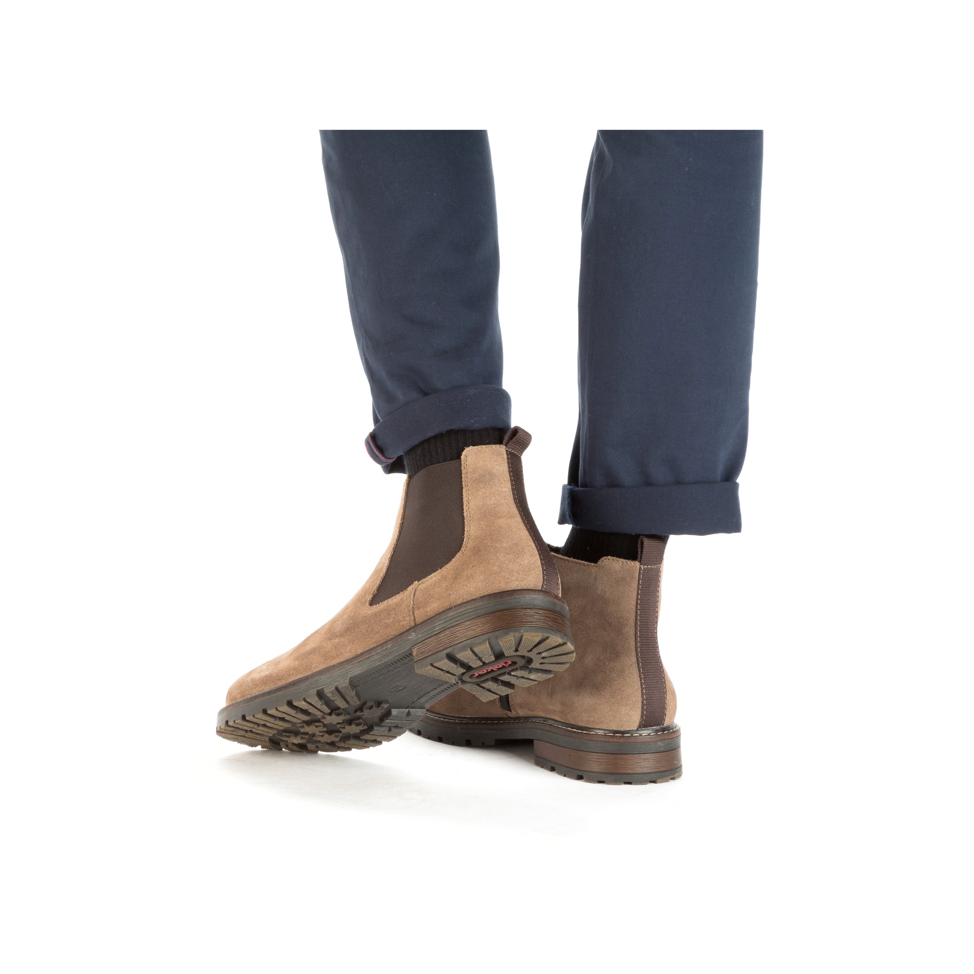 Beige Zip Boots for Men | Rieker 32051-64