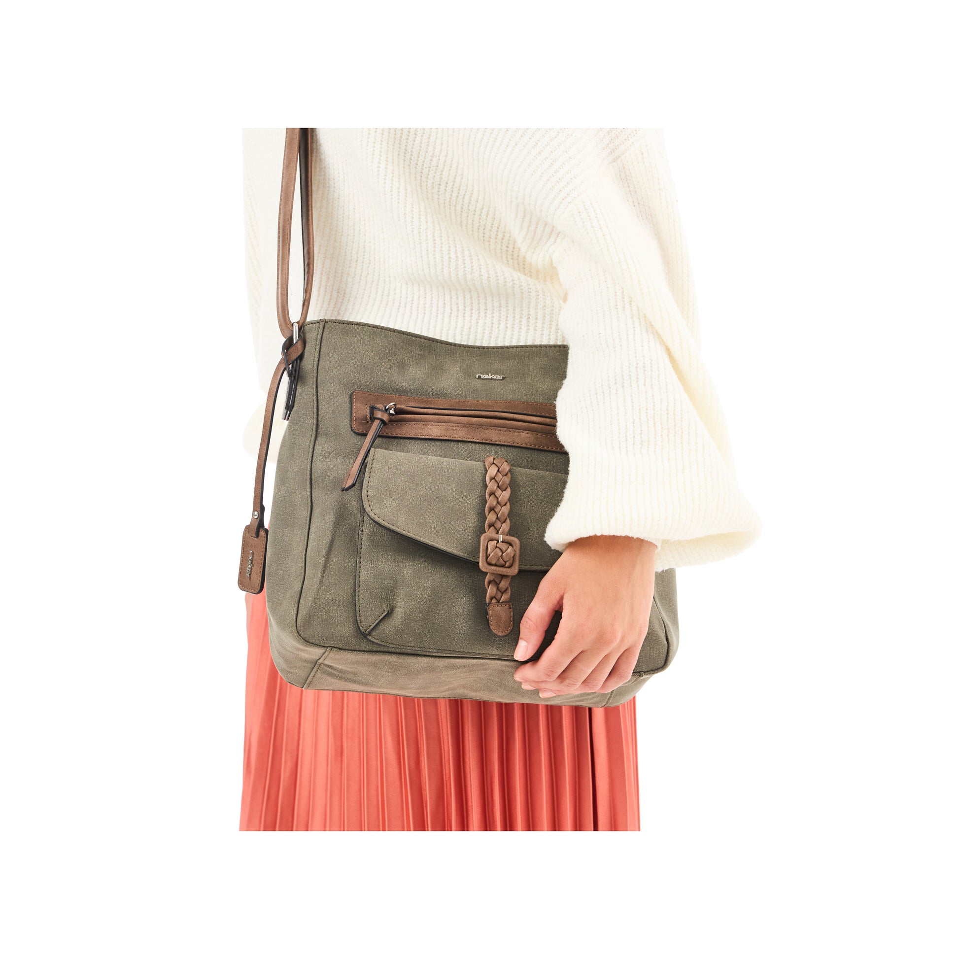 Green Zip Bags for Women | Rieker H1340-54