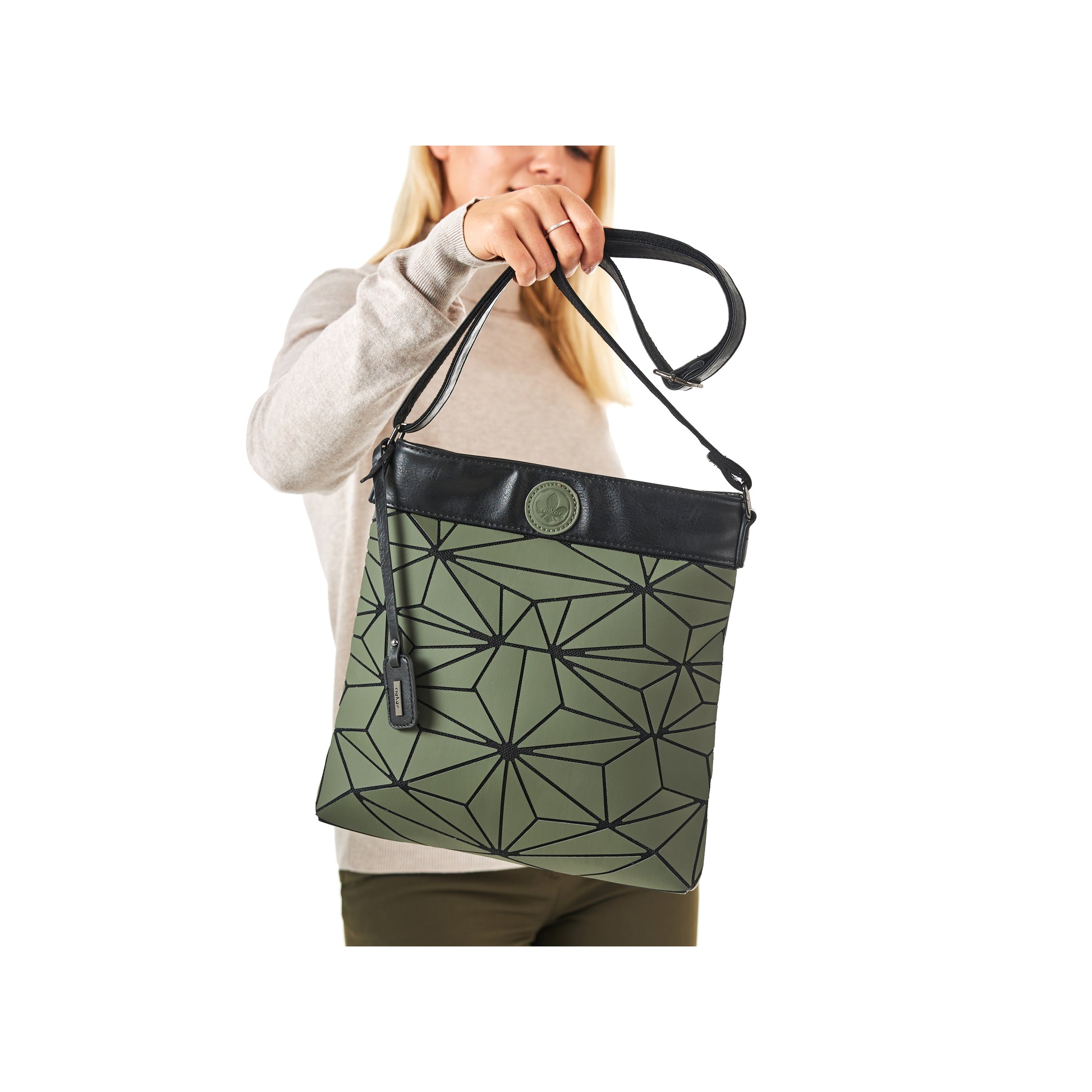 Green Zip Bags for Women | Rieker H1316-54