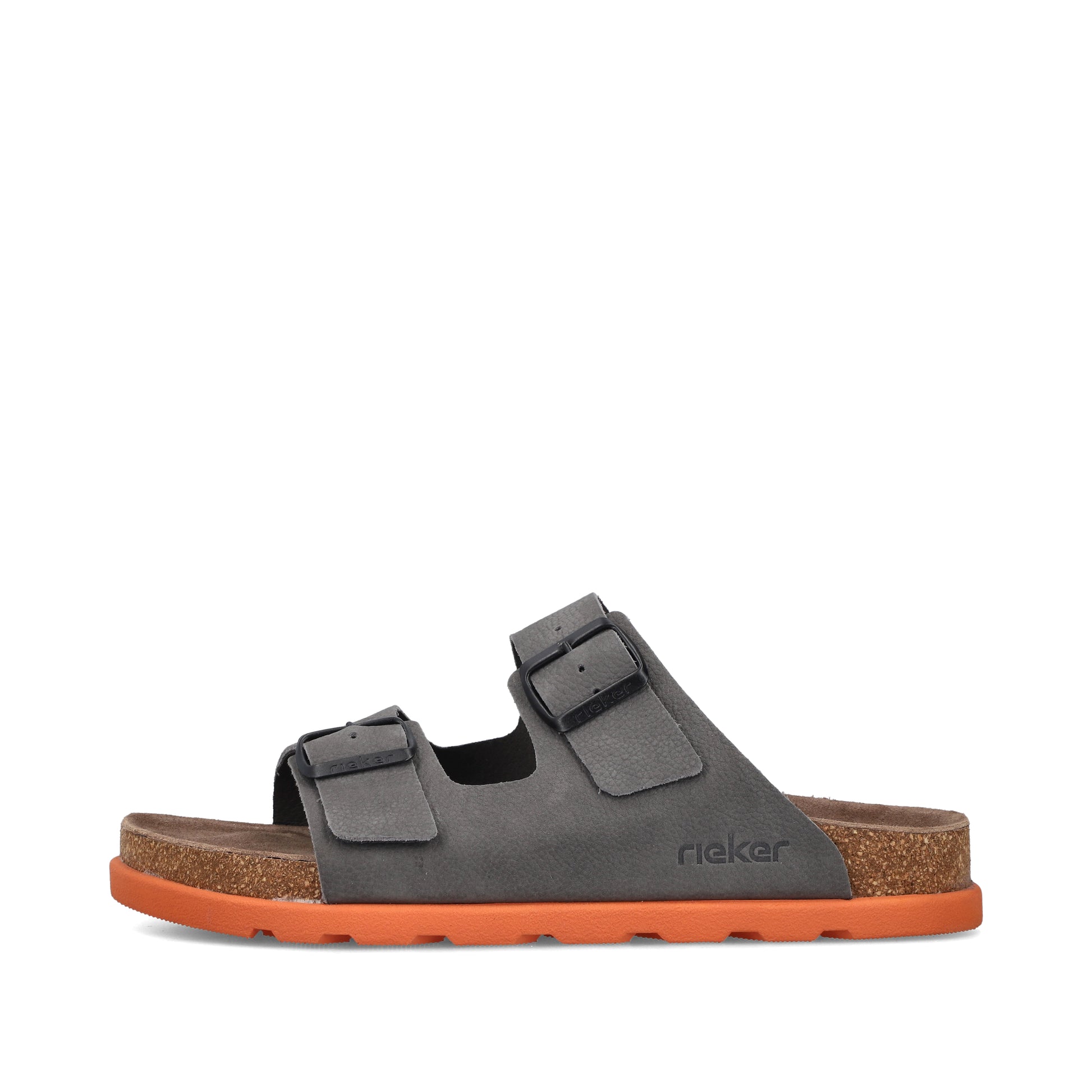 Grey Buckle Sandals for Men | Rieker 21190-40