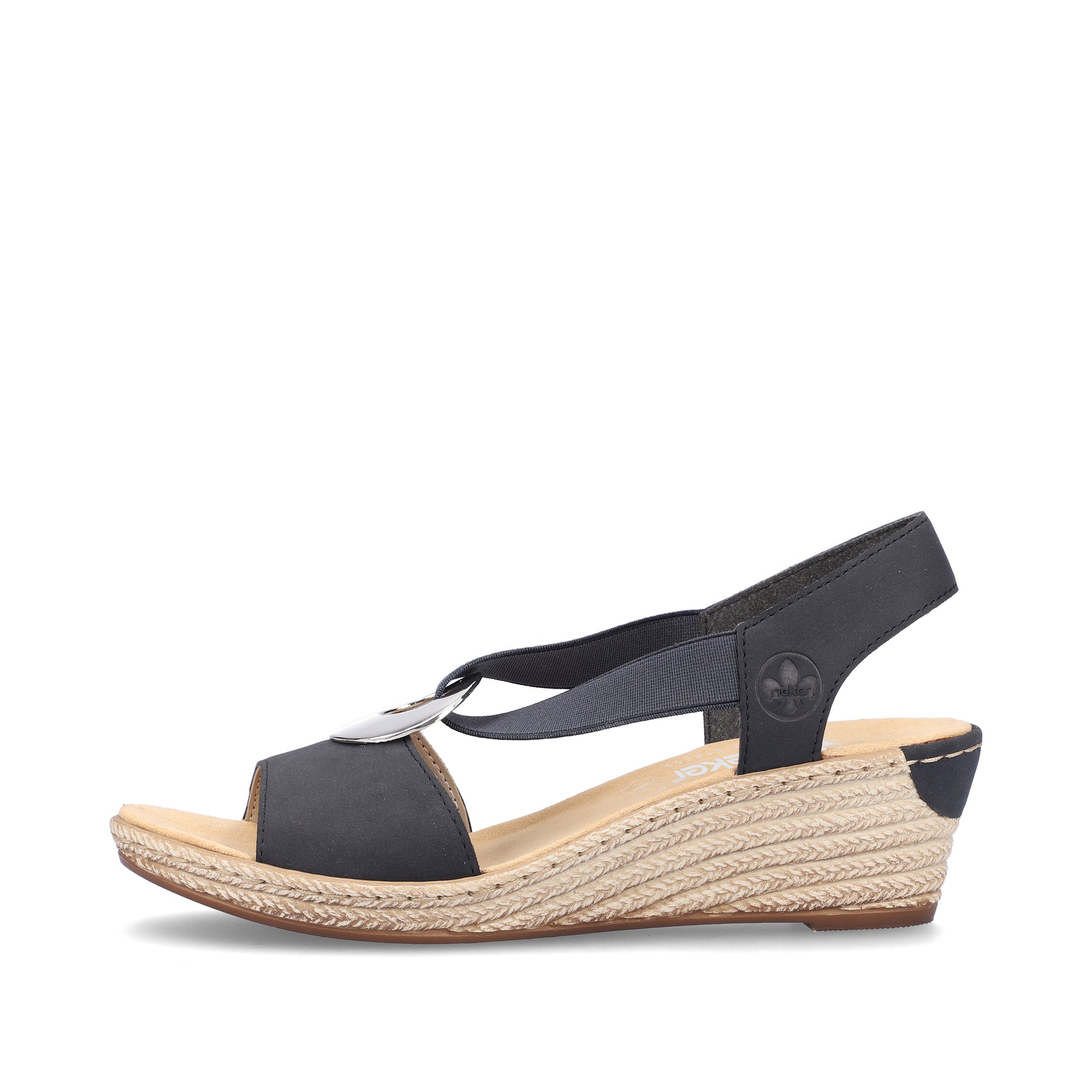 Blue Elasticated Sandals for Women | Rieker 624H6-14