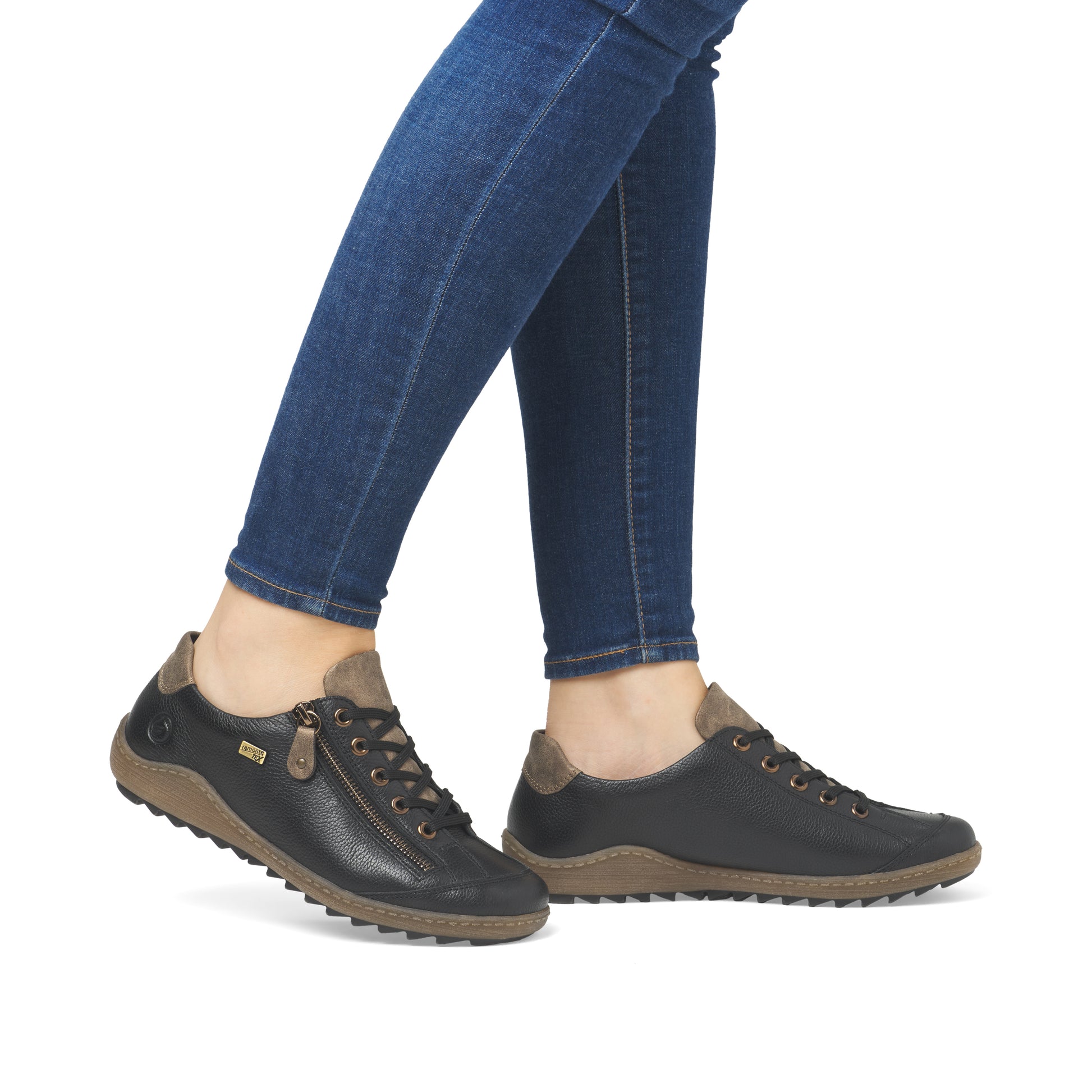 Black Zip Shoes for Women | Remonte R1402-08