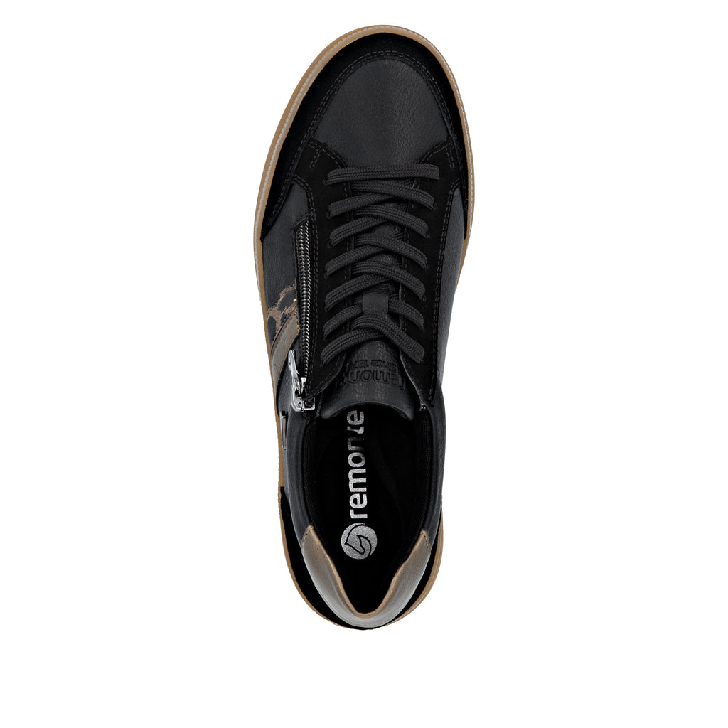 Black Zip Shoes for Women | Remonte D2C04-03