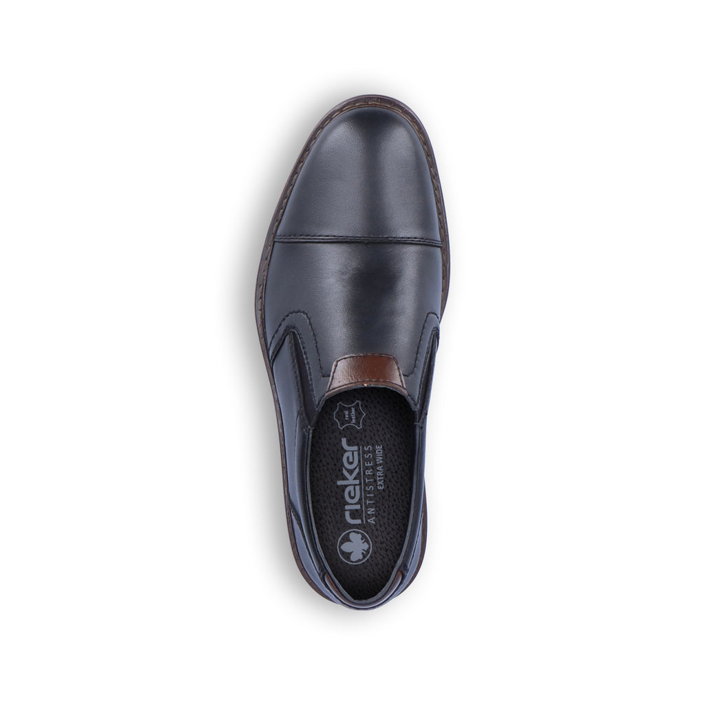 Black Elasticated Shoes for Men | Rieker 17659-00