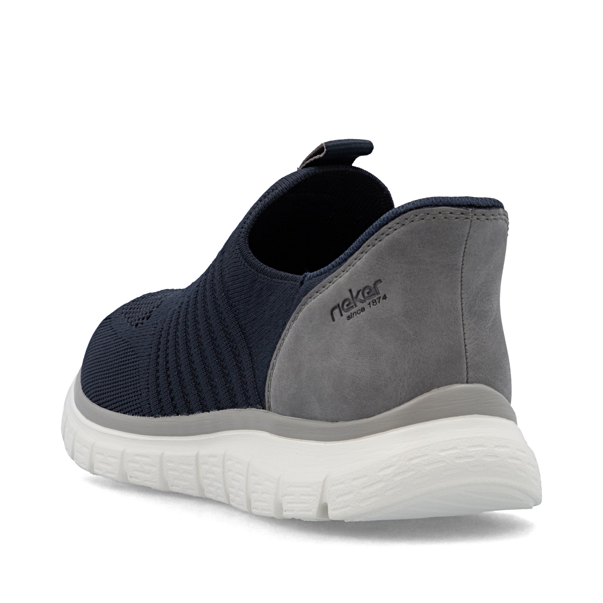 Blue Elasticated Shoes for Men | Rieker B6659-15