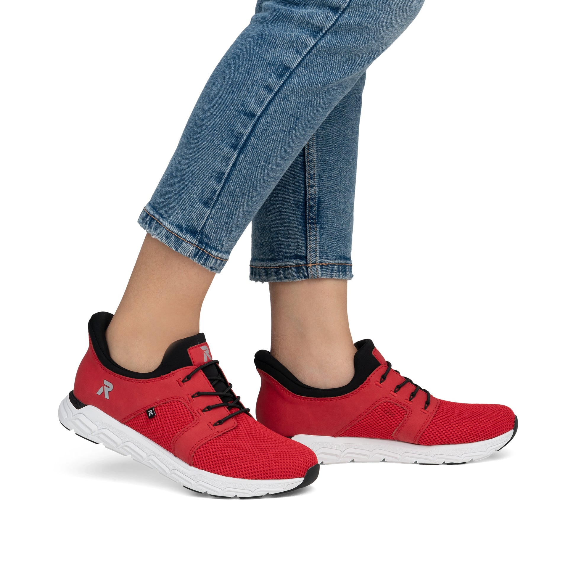 Red Elasticated Shoes for Women | Rieker M9050-33