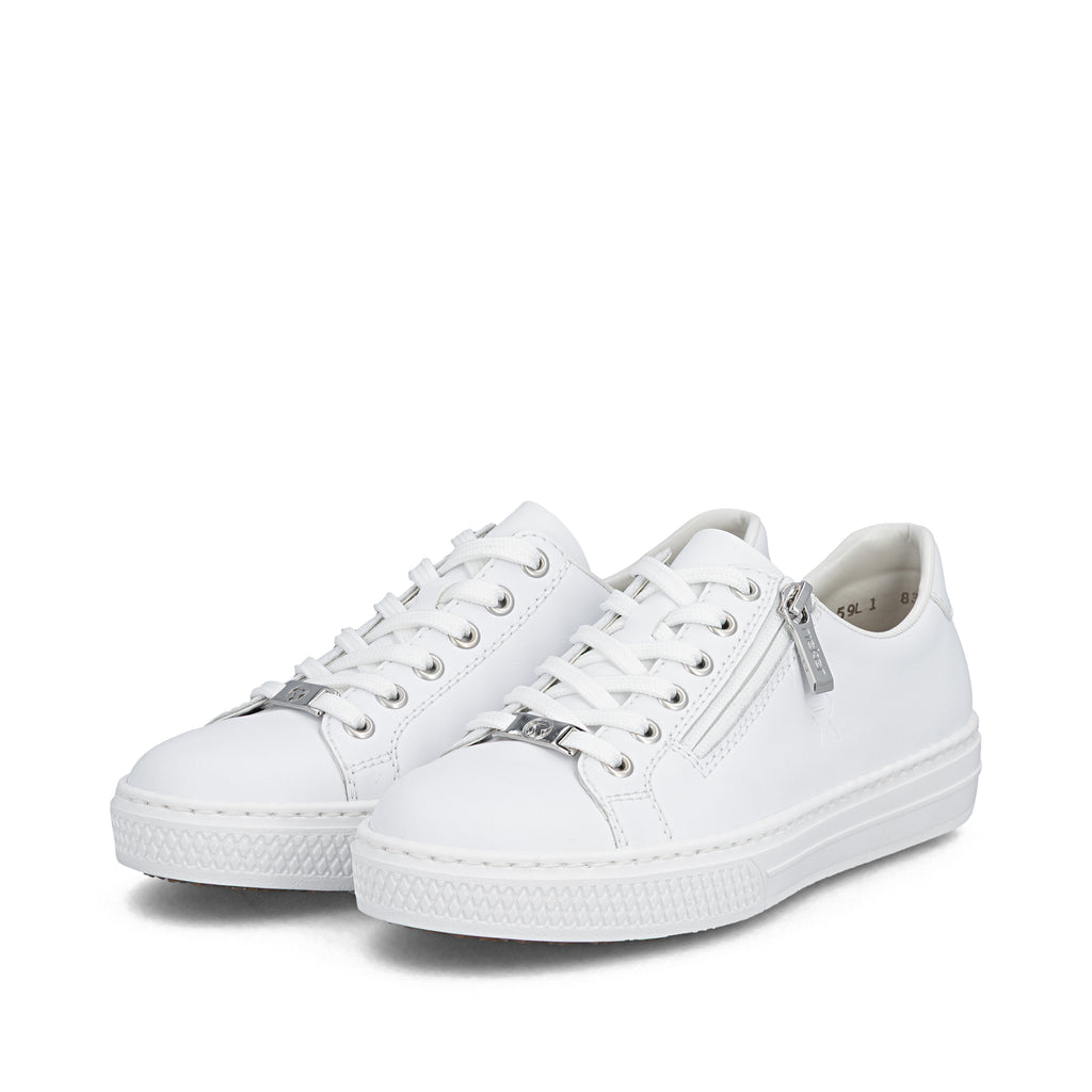 White Zip Shoes for Women | Rieker L59L1-83