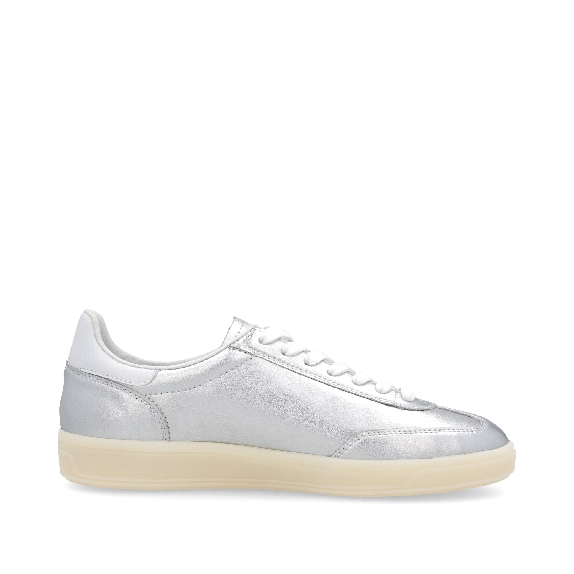 Silver/Platinum Elasticated Shoes for Women | Rieker W2200-90