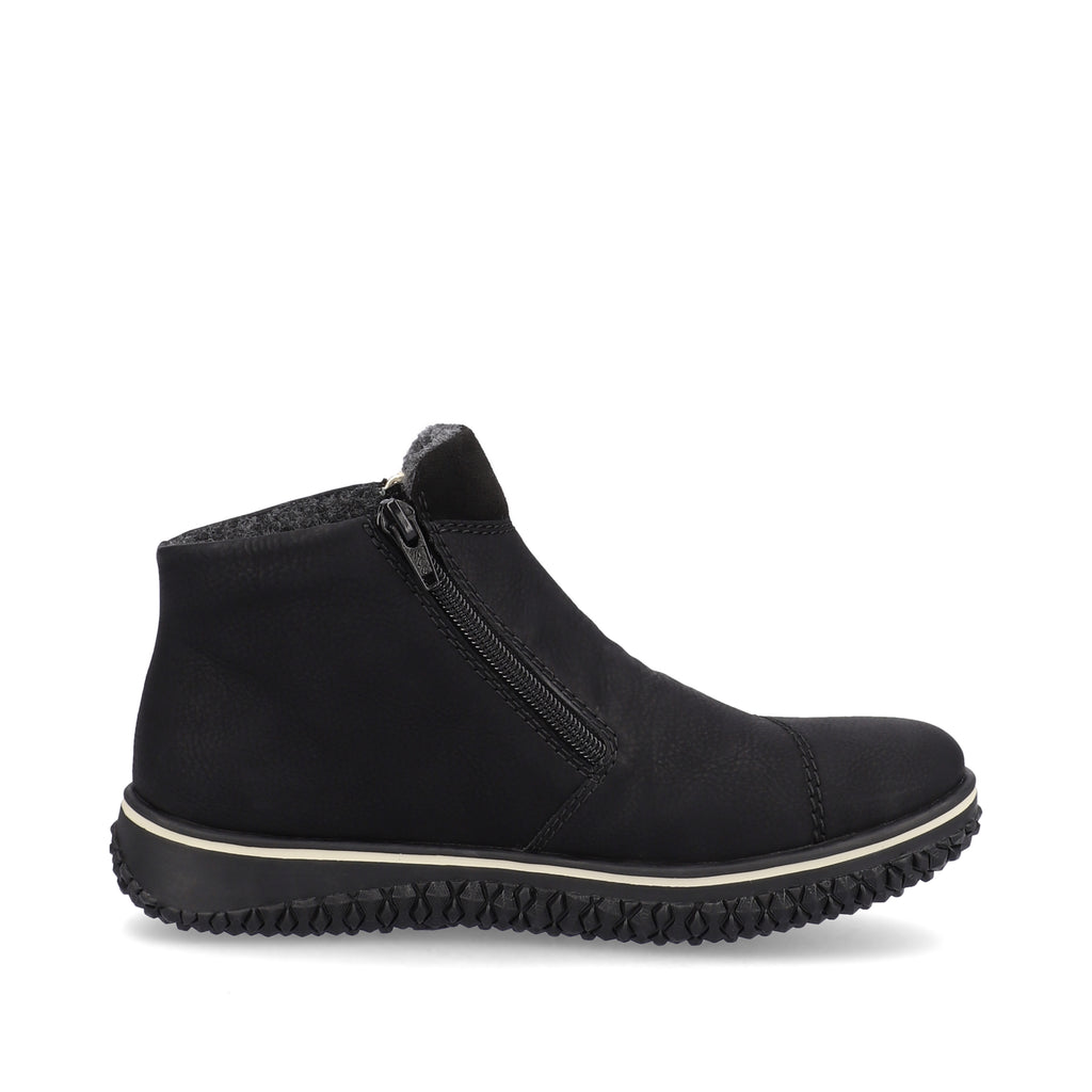 Black Zip Boots for Women | Rieker Z4265-00