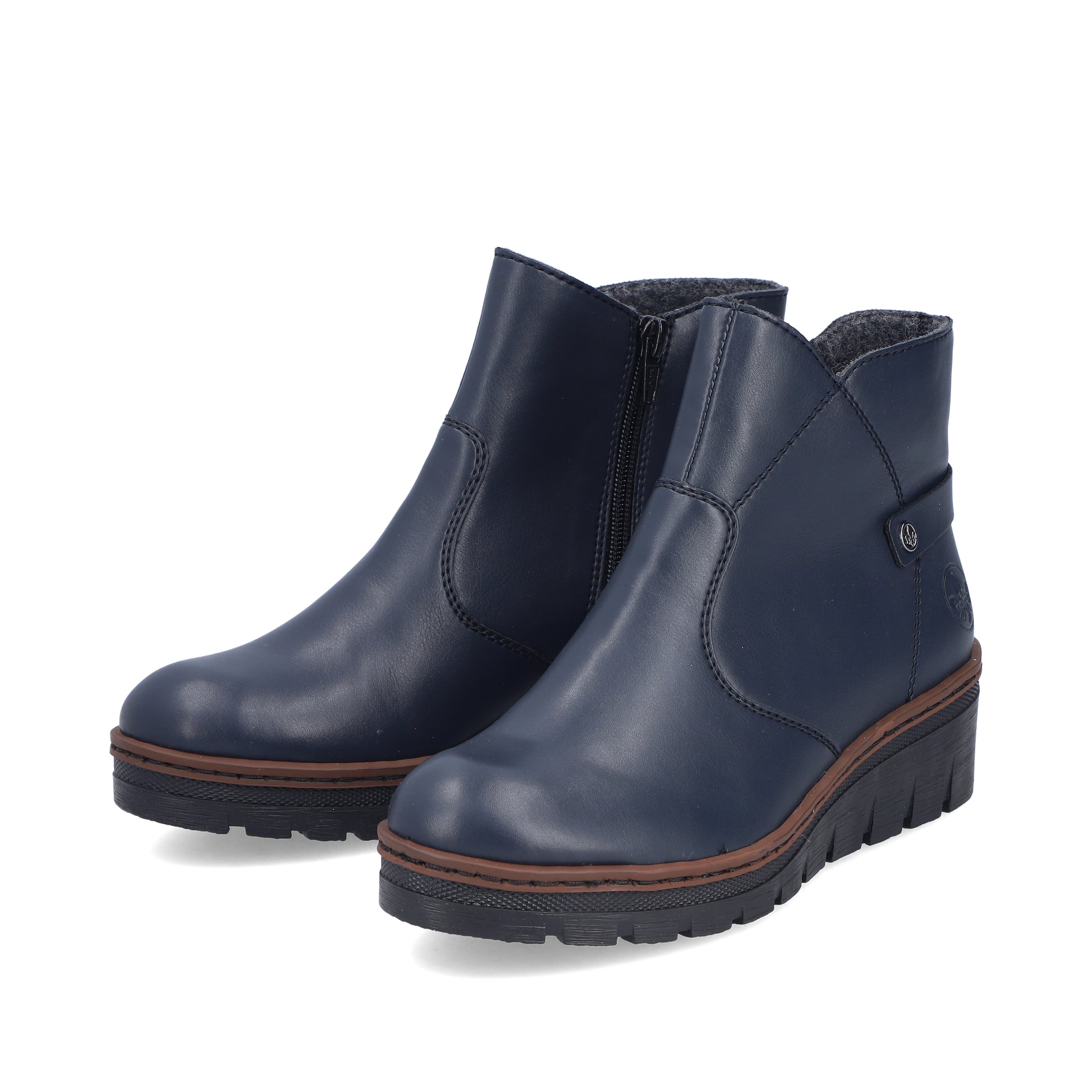 Blue Zip Boots for Women | Rieker X9164-14