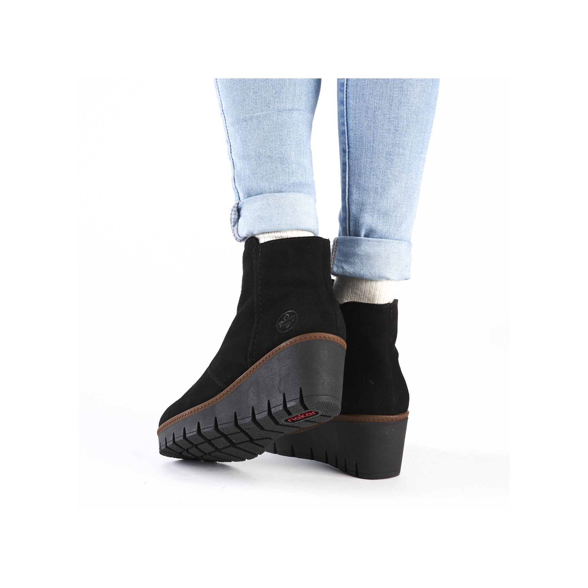 Black Zip Boots for Women | Rieker Y5065-00