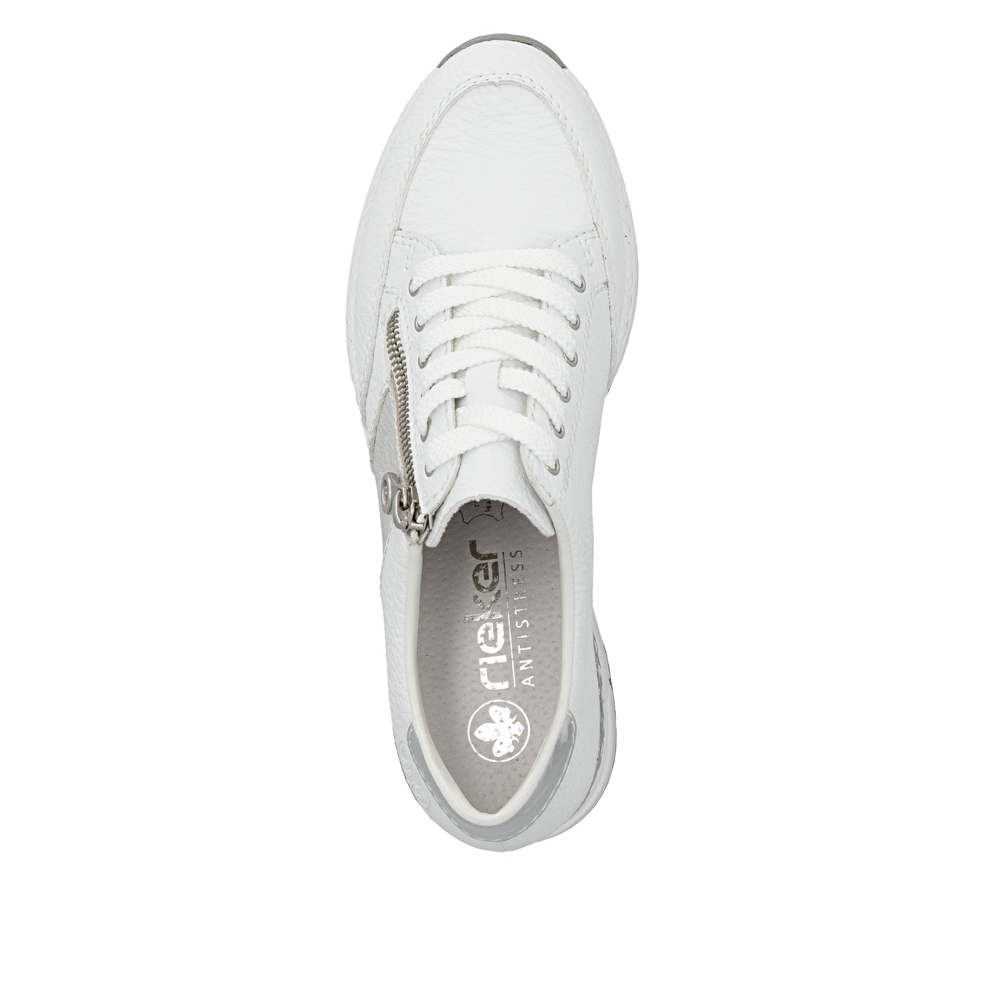 White Zip Shoes for Women | Rieker N4322-80