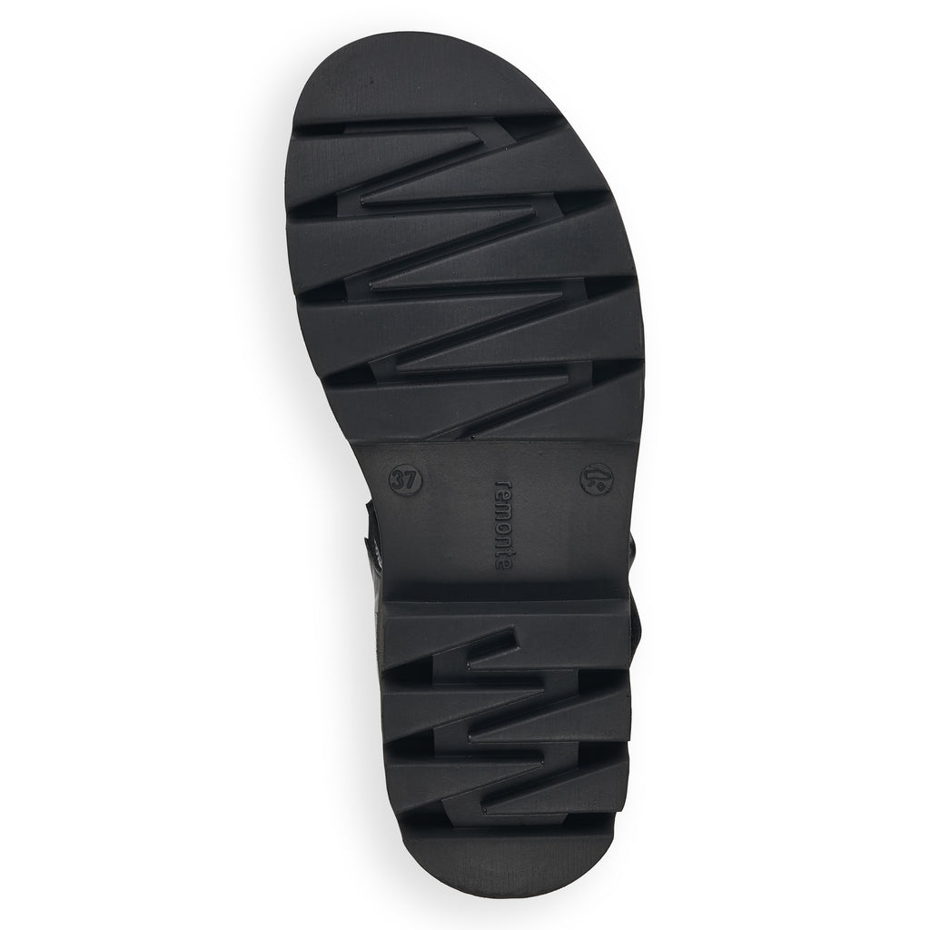 Black Hook & Loop Sandals for Women | Remonte D7950-00