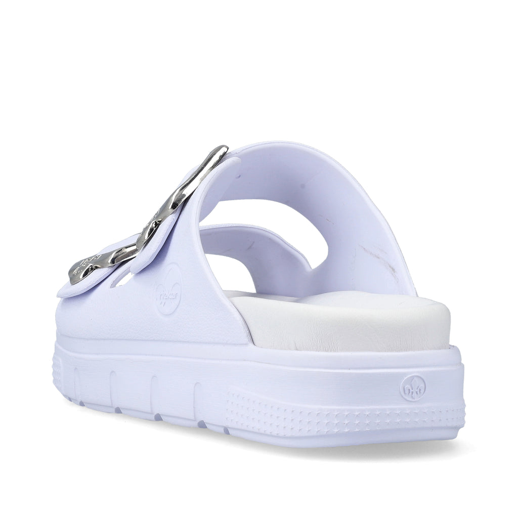 White Buckle Sandals for Women | Rieker P2180-80