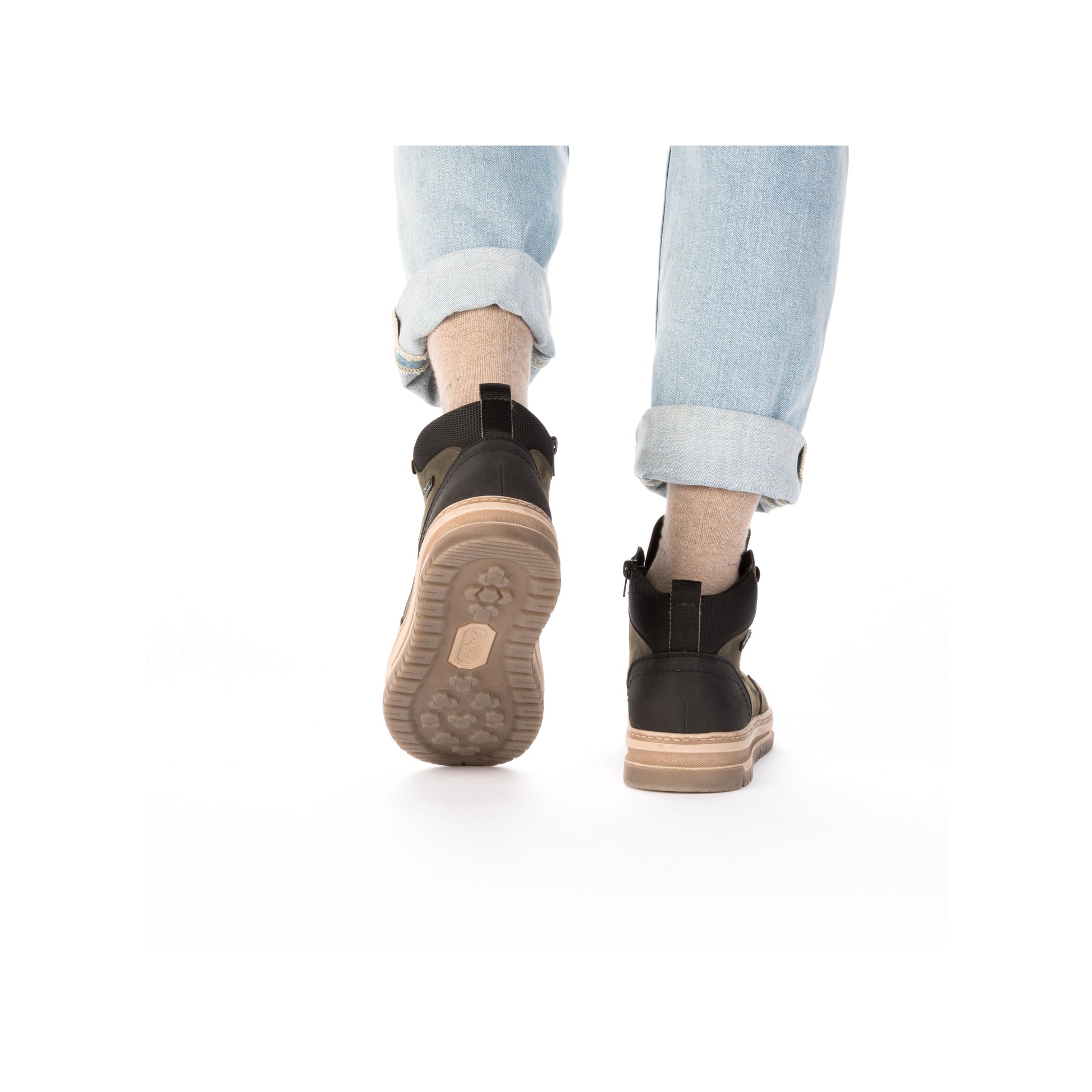 Green Zip Boots for Men | Rieker 38554-54