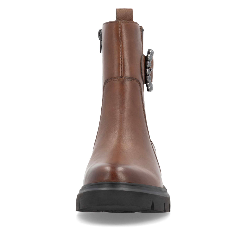 Brown Zip Boots for Women | Remonte D1W74-22