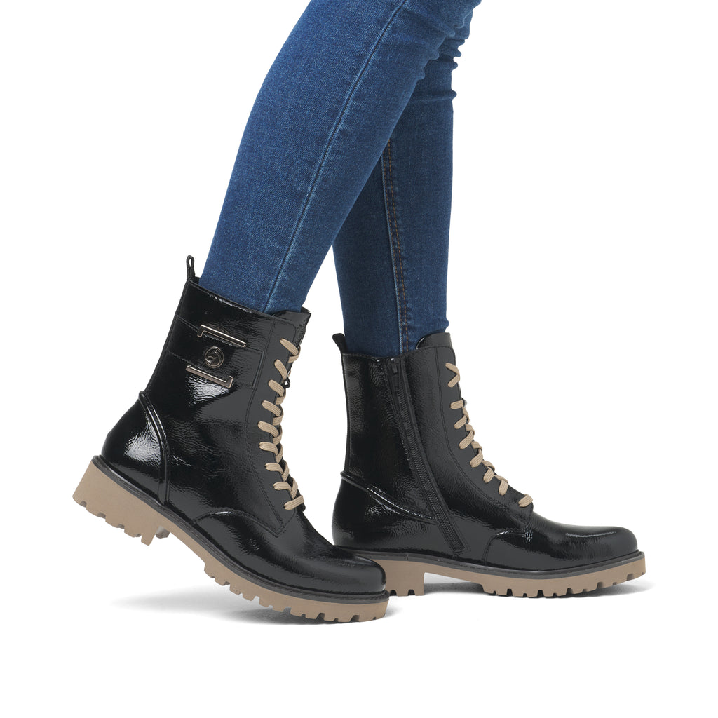 Black Zip Boots for Women | Remonte D8663-00