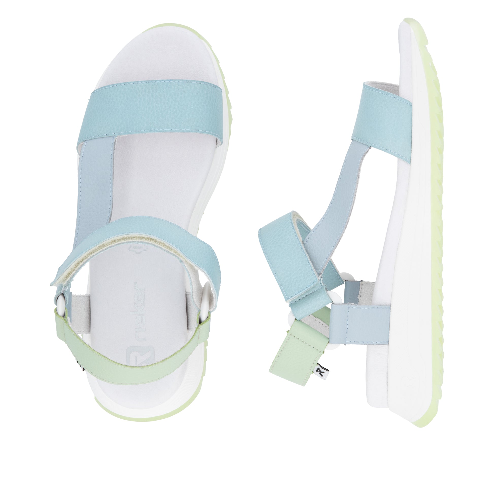 Blue Hook & Loop Sandals for Women | Rieker W2951-10
