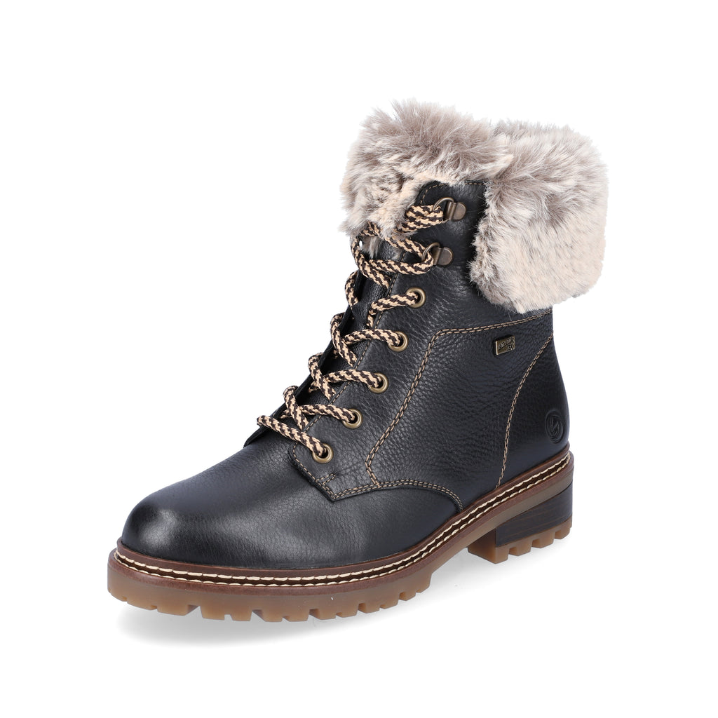 Black Zip Boots for Women | Remonte D0B74-01