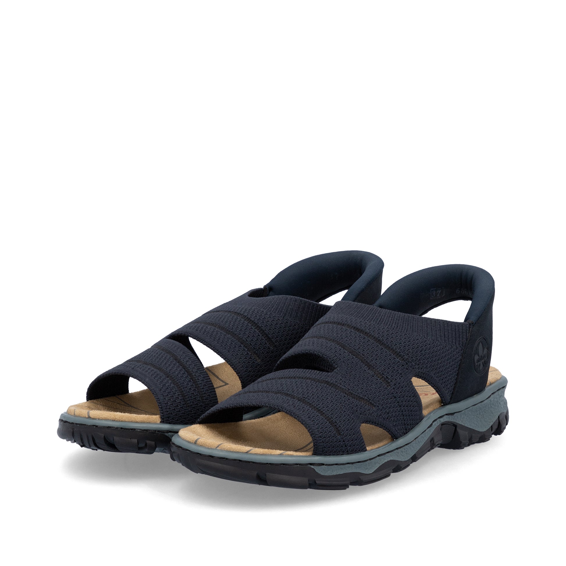 Blue Elasticated Sandals for Women | Rieker 68895-14