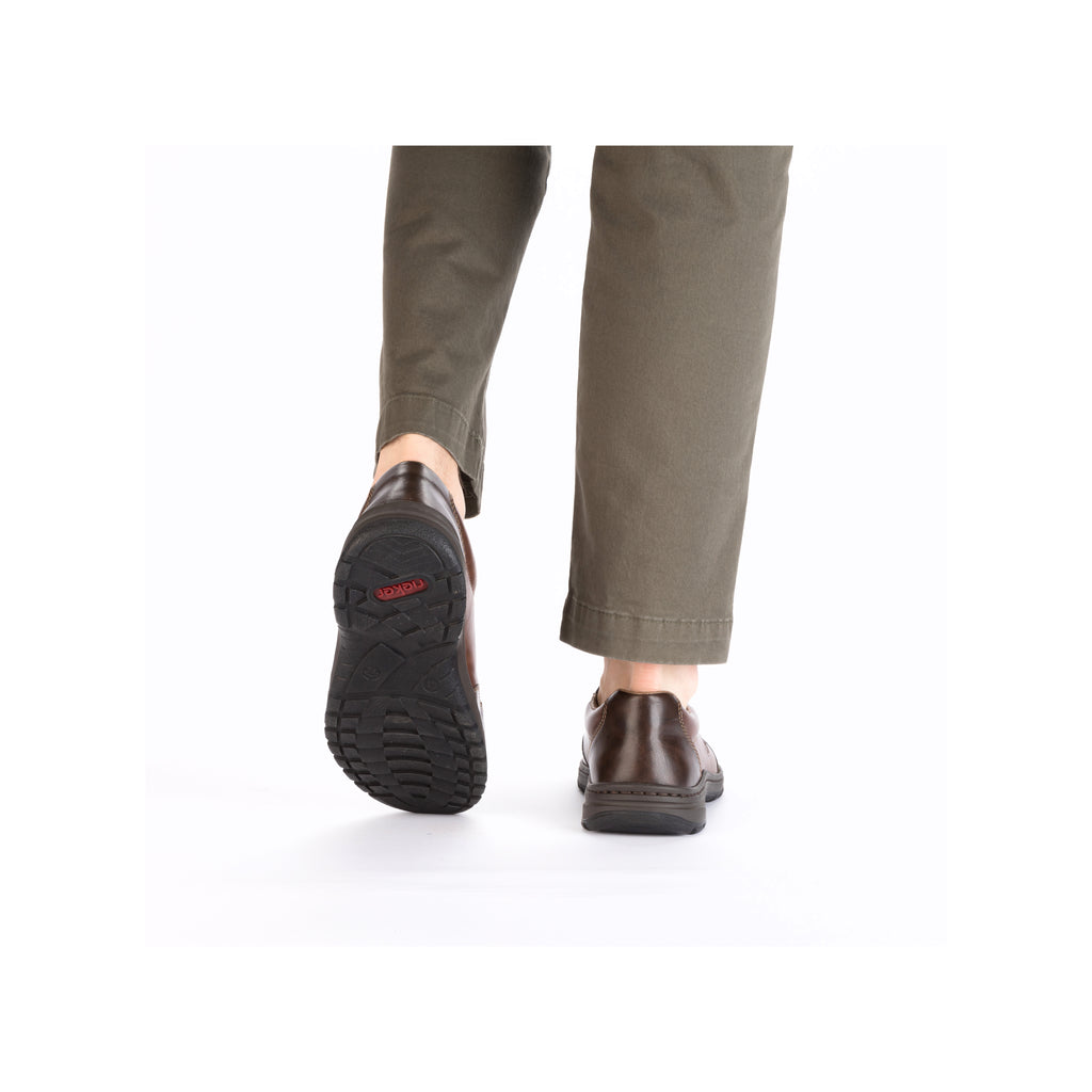 Brown Elasticated Shoes for Men | Rieker 03354-26