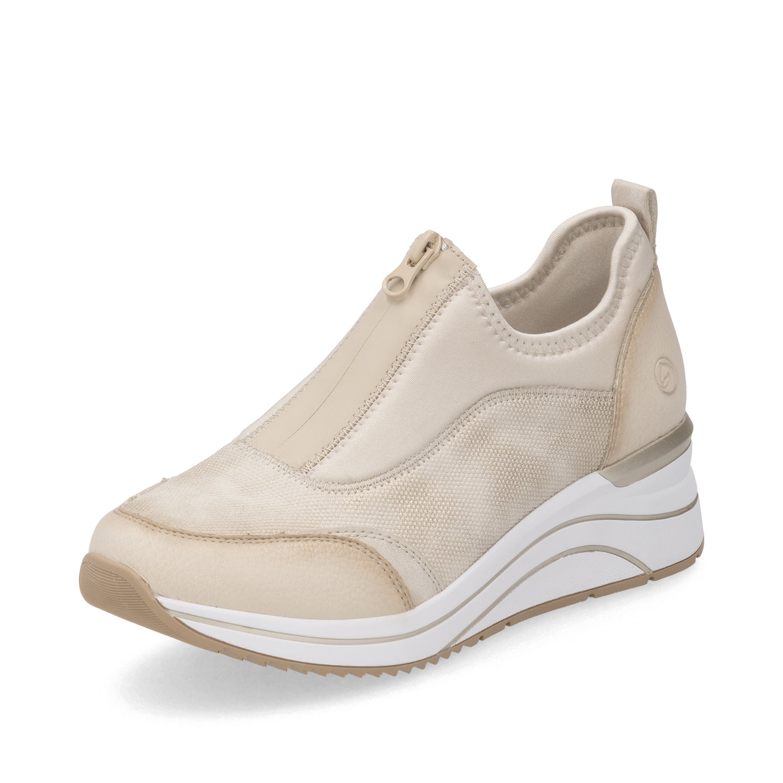 Beige Zip Shoes for Women | Remonte D0T08-61