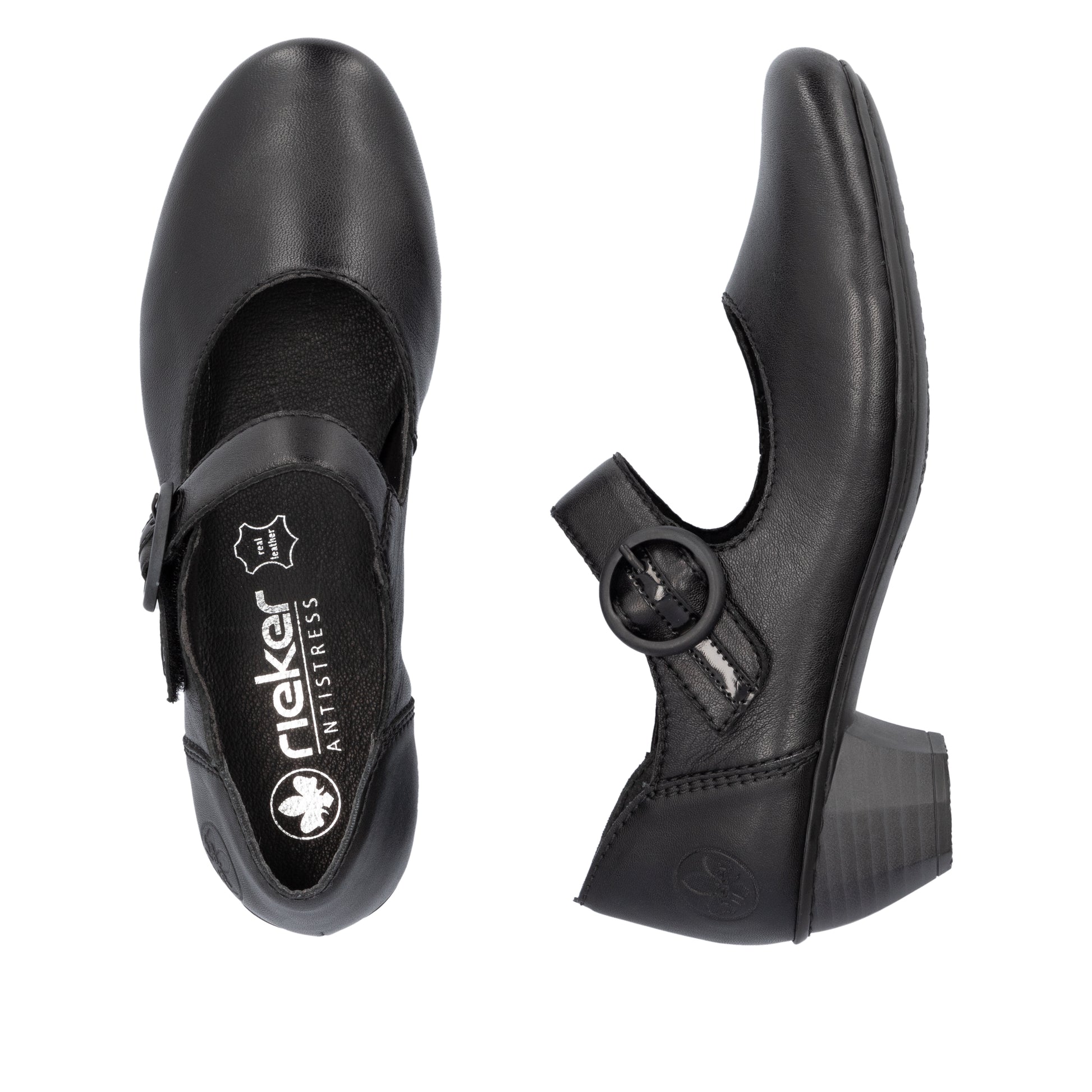 Black Hook & Loop Shoes for Women | Rieker 41756-00