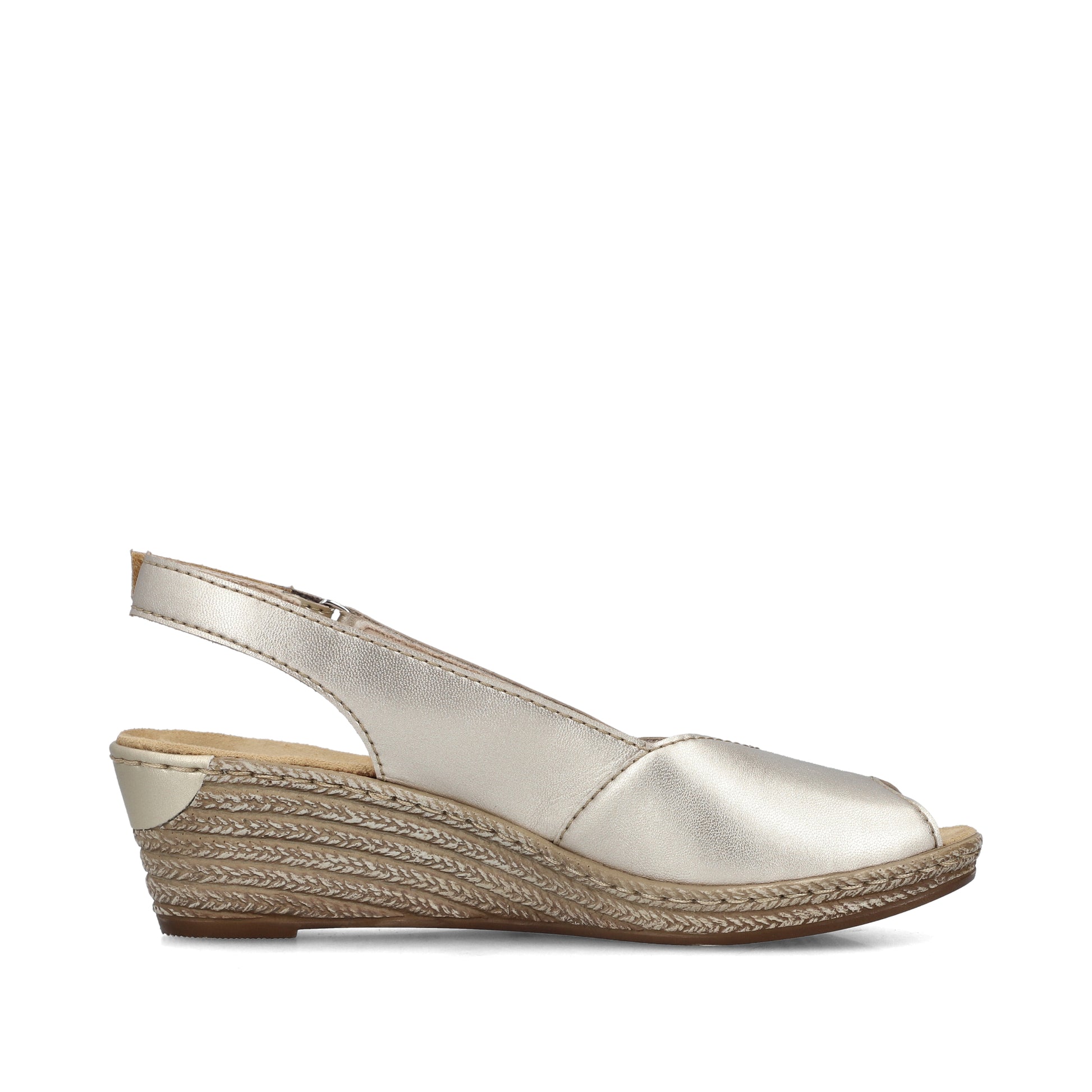 Gold Hook & Loop Sandals for Women | Rieker 62462-90