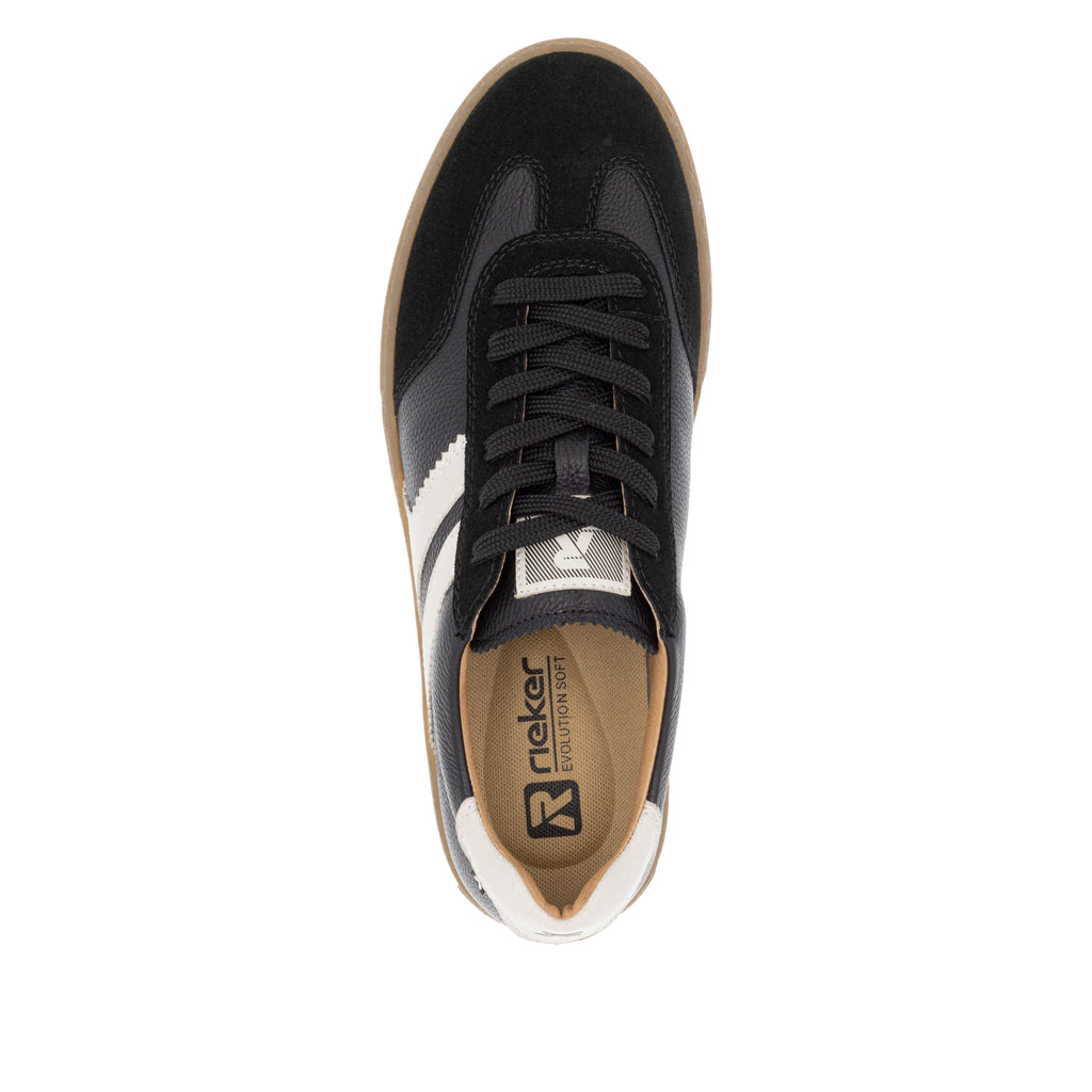Black Elasticated Shoes for Men | Rieker Sport U0707-00