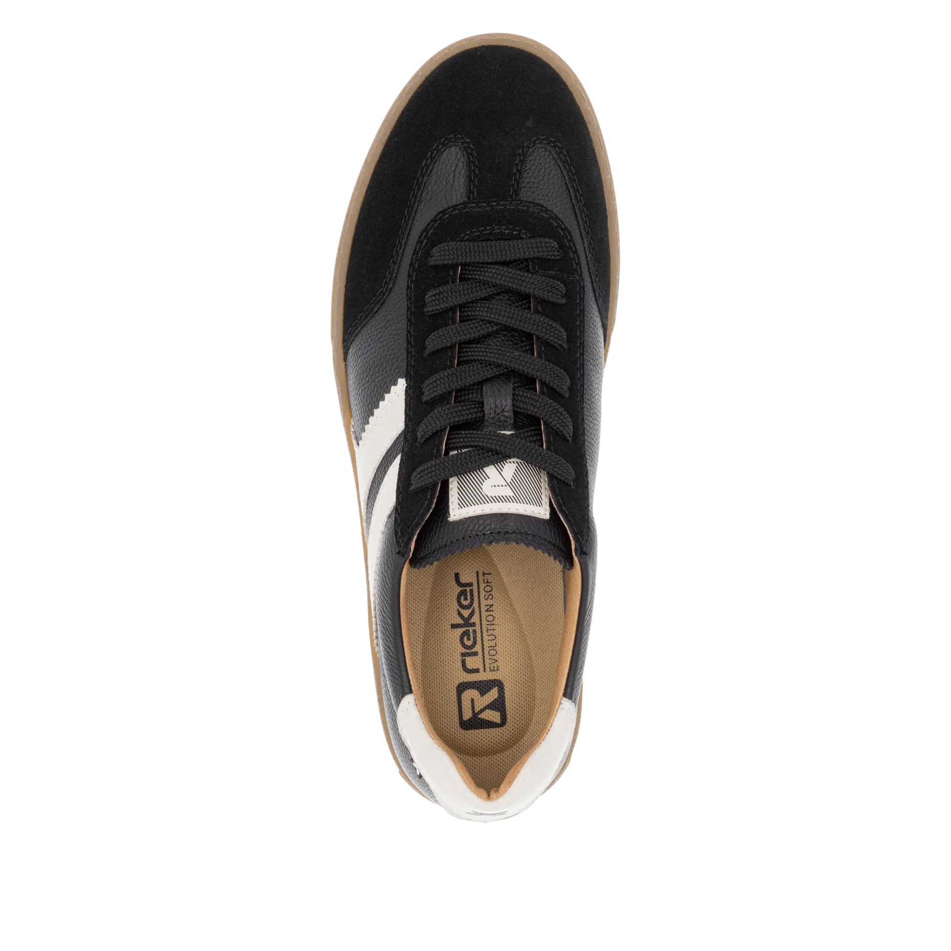 Black Elasticated Shoes for Men | Rieker Sport U0707-00