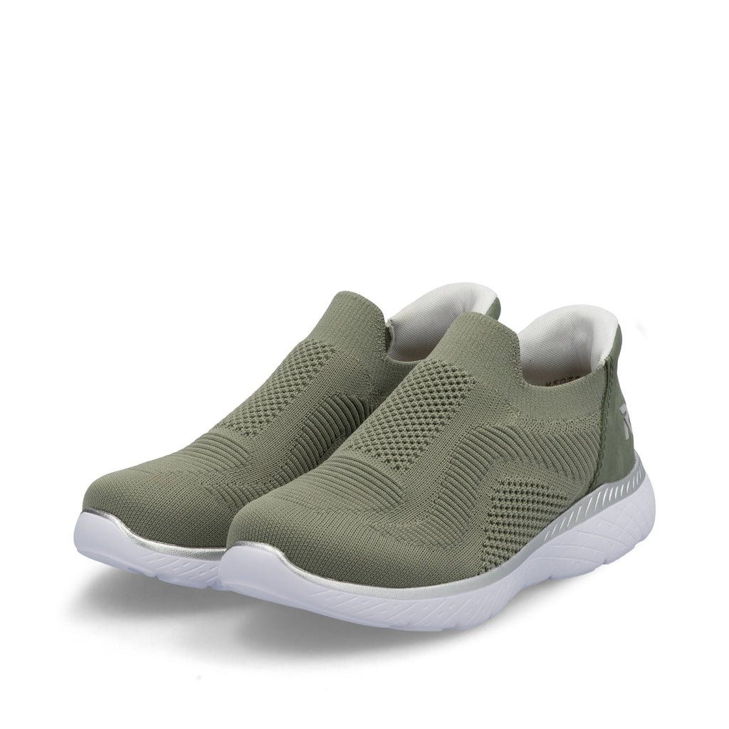 Green Elasticated Shoes for Women | Rieker M5072-52