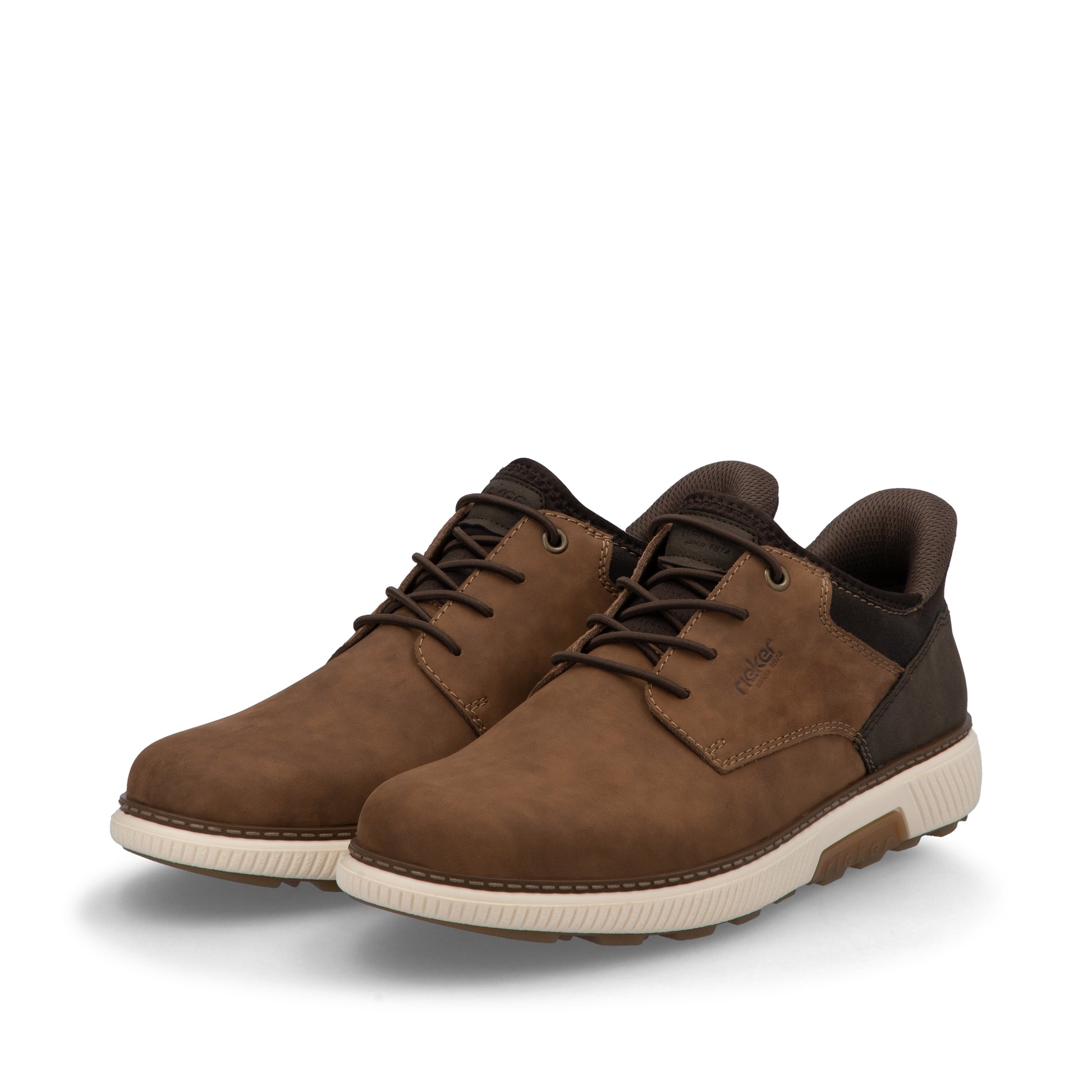 Brown Elasticated Shoes for Men | Rieker B3357-24
